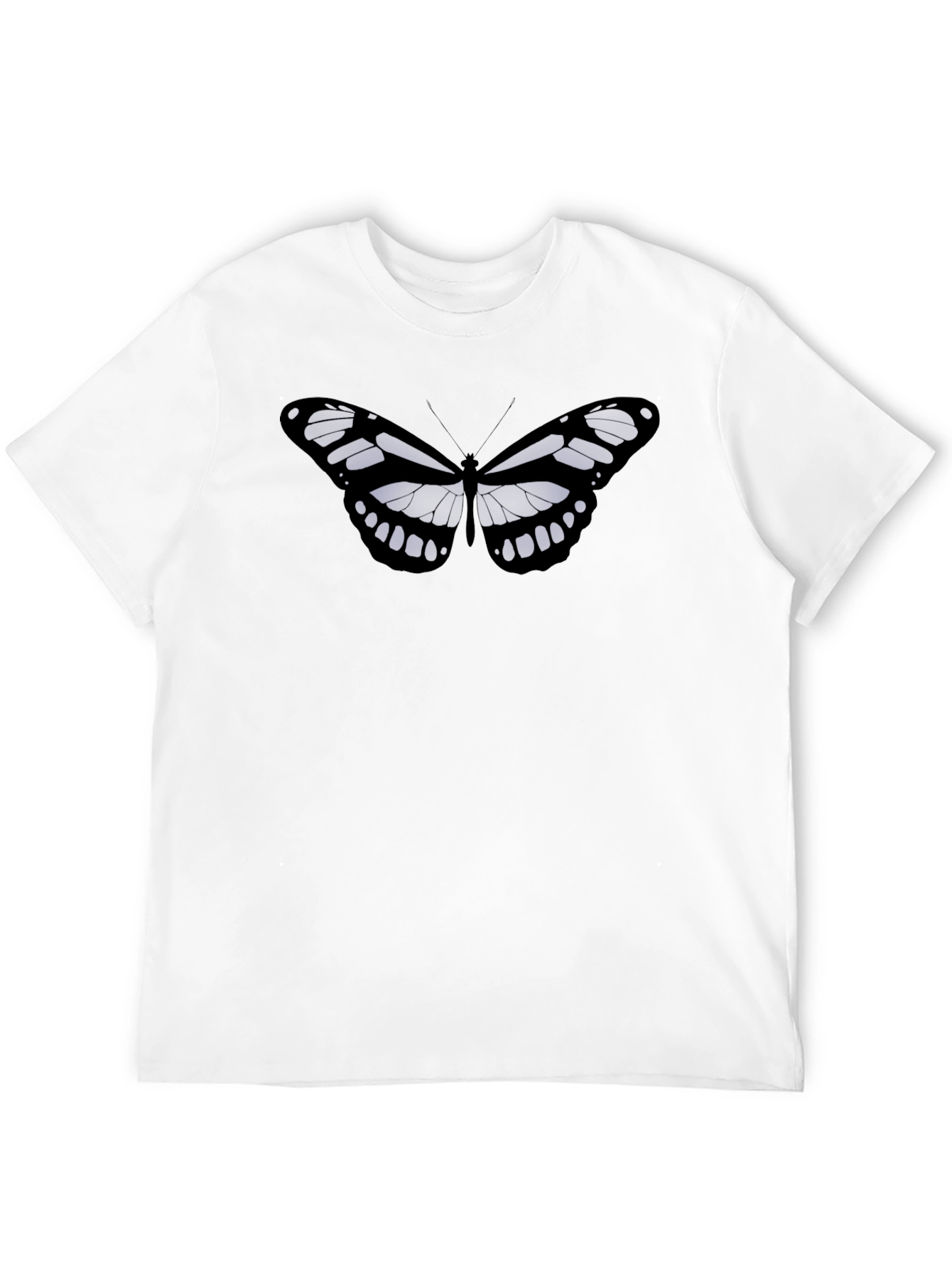 Butterfly Graphic T-Shirt - Mens Black Tee