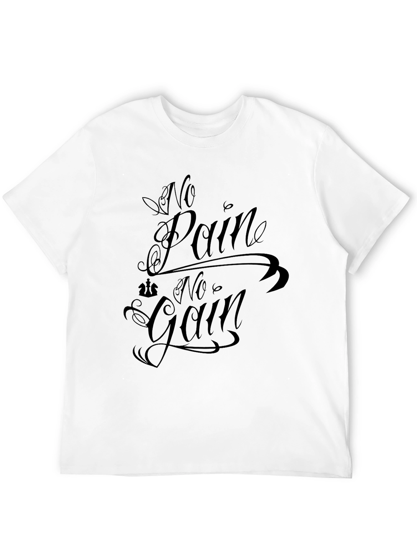 No Pain No Gain Black Graphic Tee