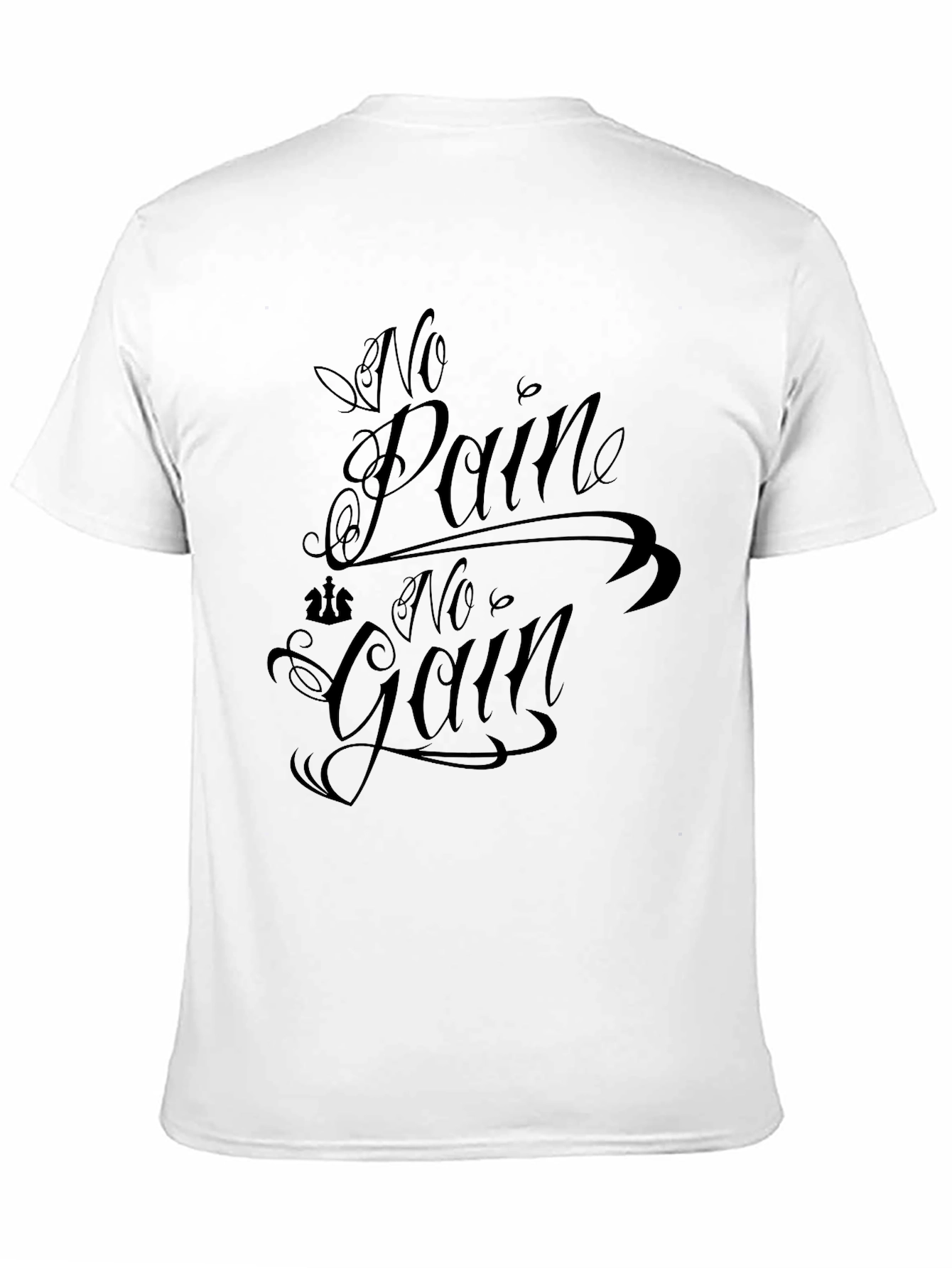 No Pain No Gain Black Graphic Tee