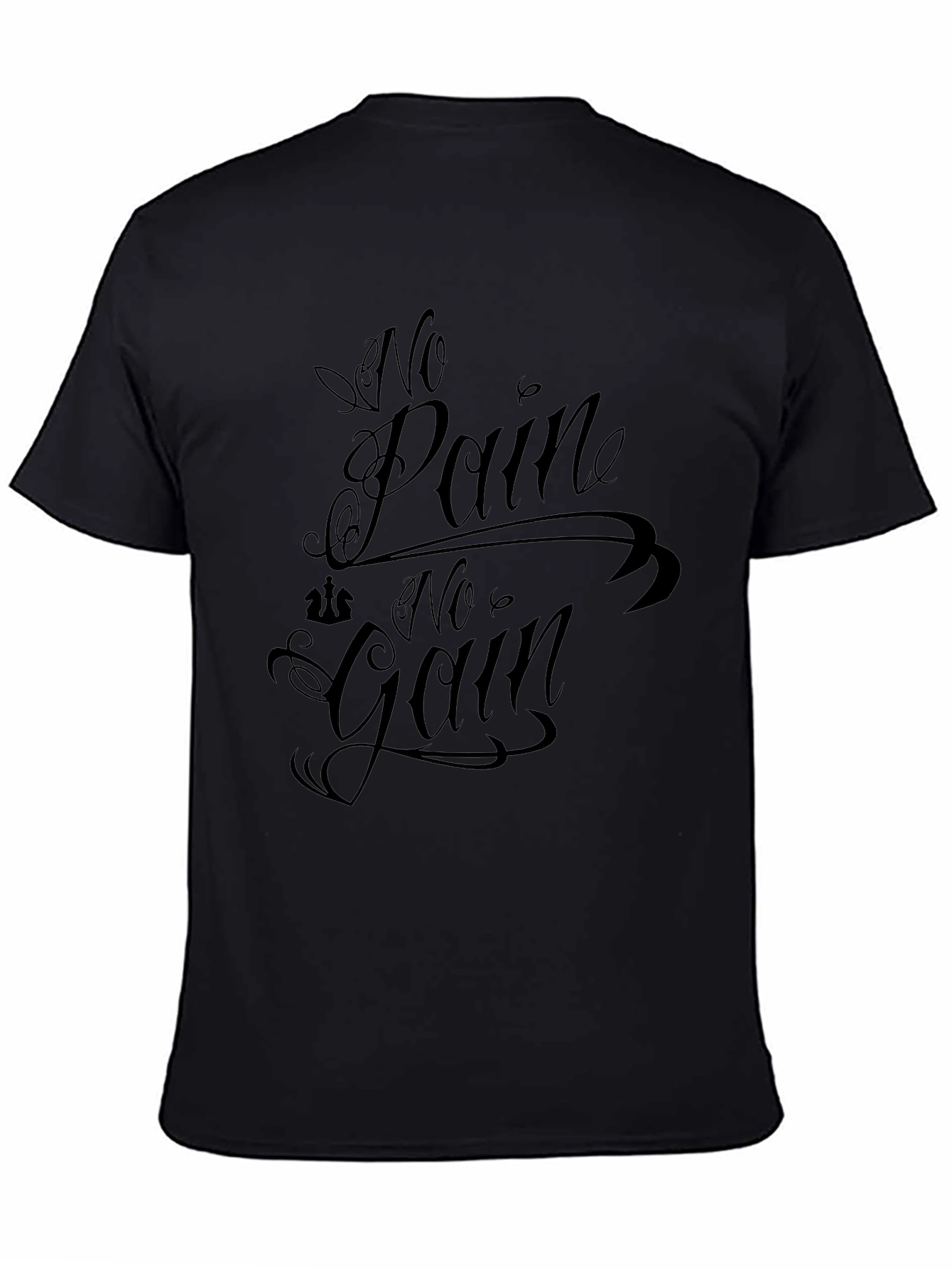 No Pain No Gain Black Graphic Tee