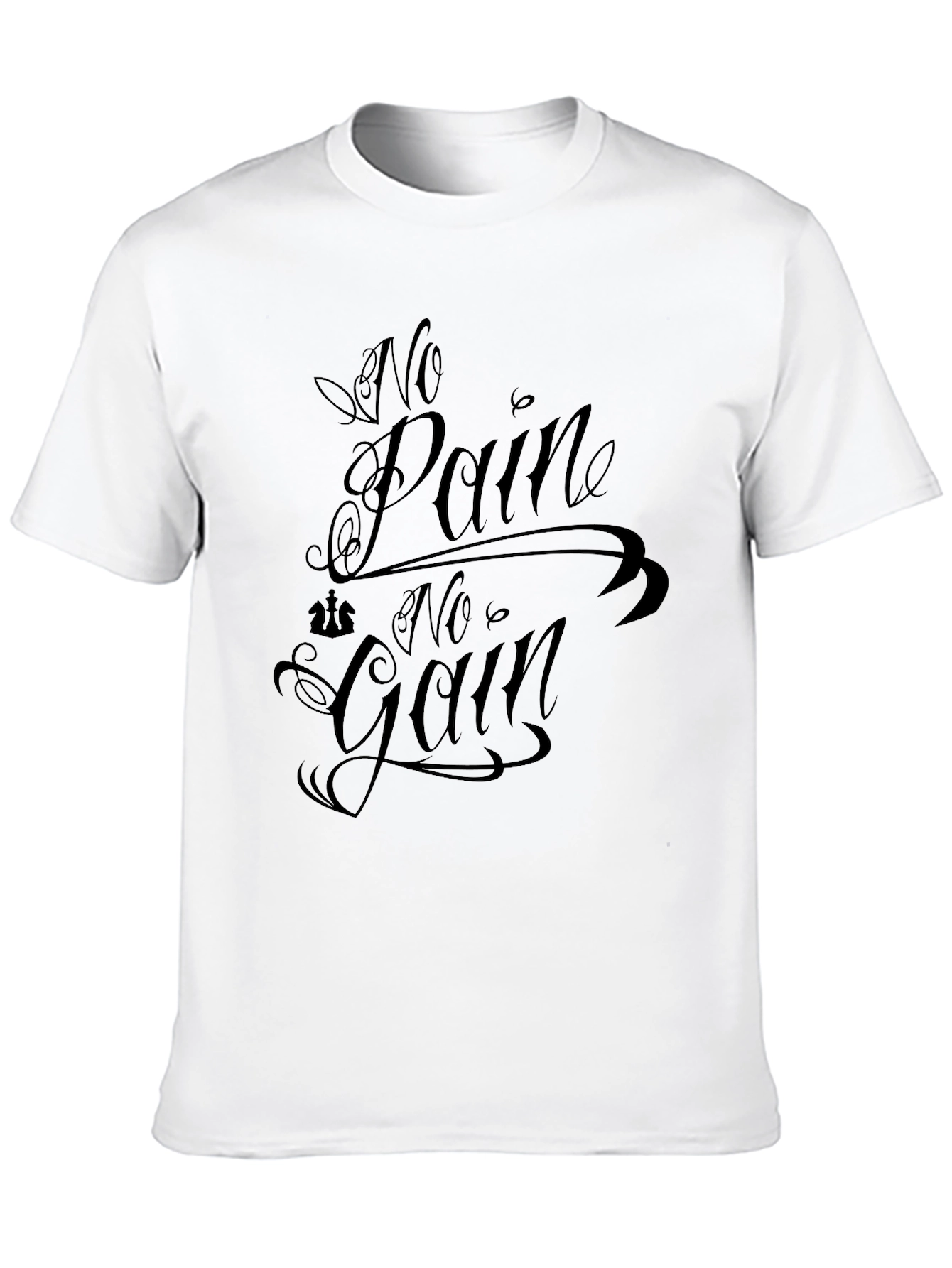 No Pain No Gain Black Graphic Tee