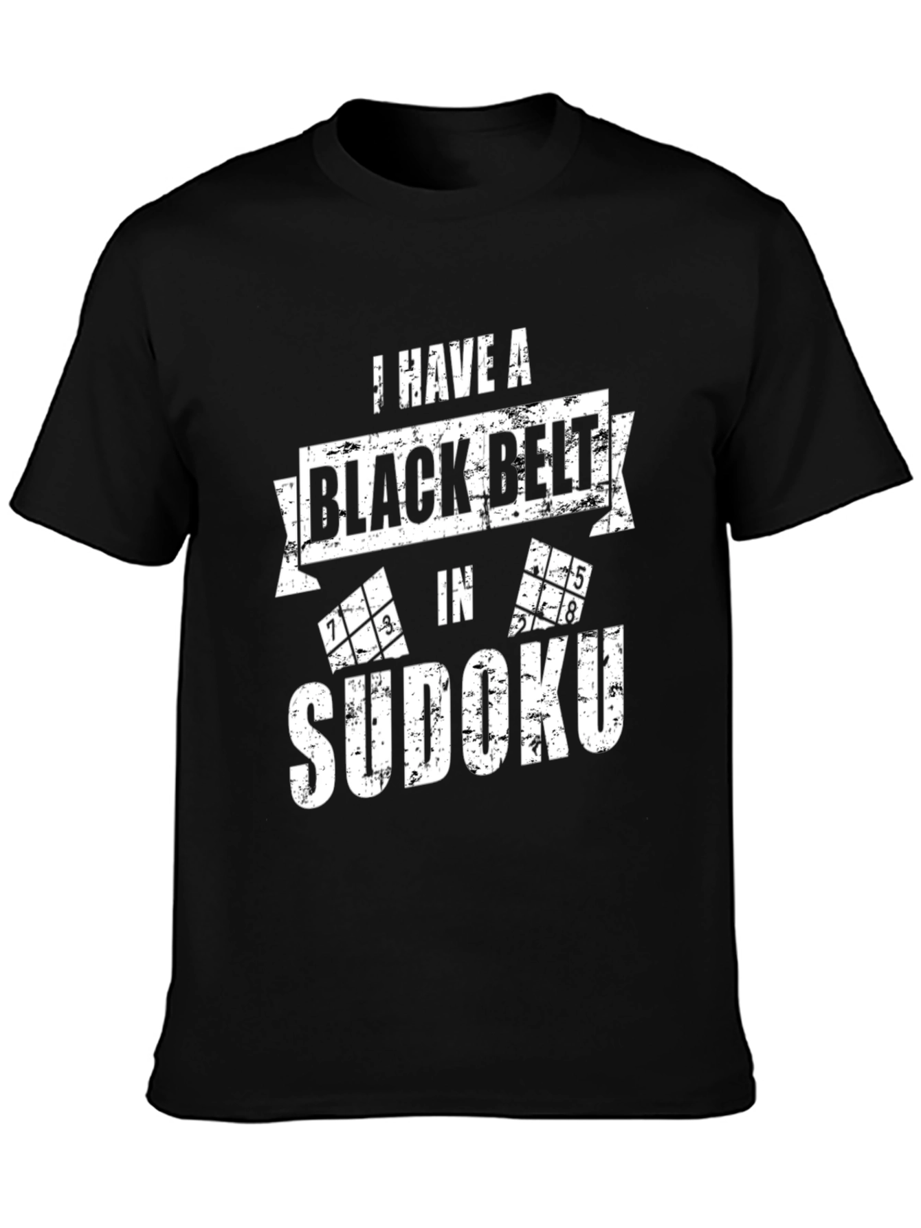 Black Belt Sudoku T-Shirt - Puzzle Master Tee