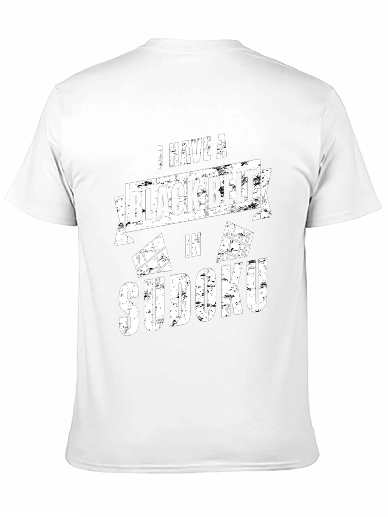 Black Belt Sudoku T-Shirt - Puzzle Master Tee