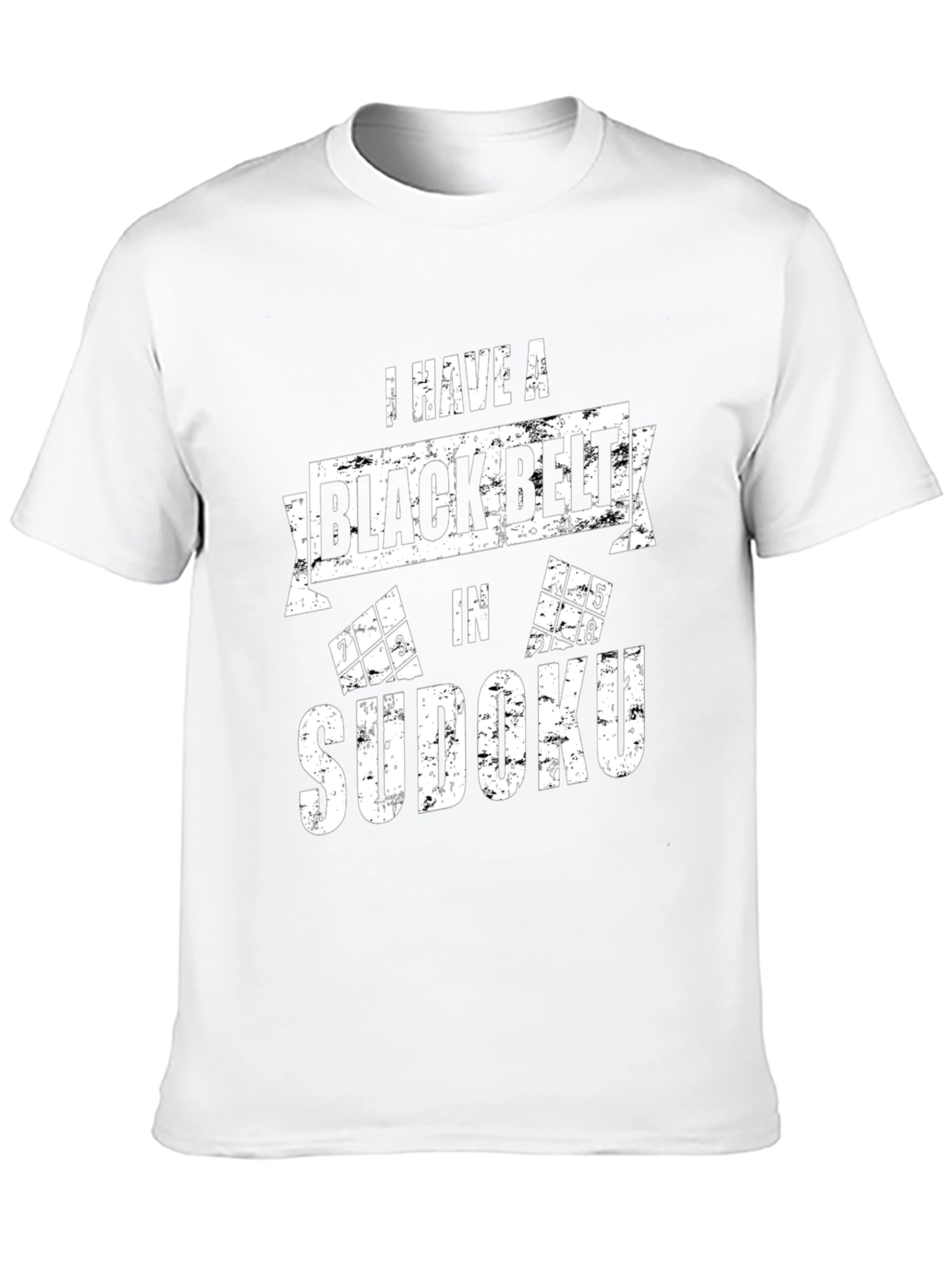 Black Belt Sudoku T-Shirt - Puzzle Master Tee