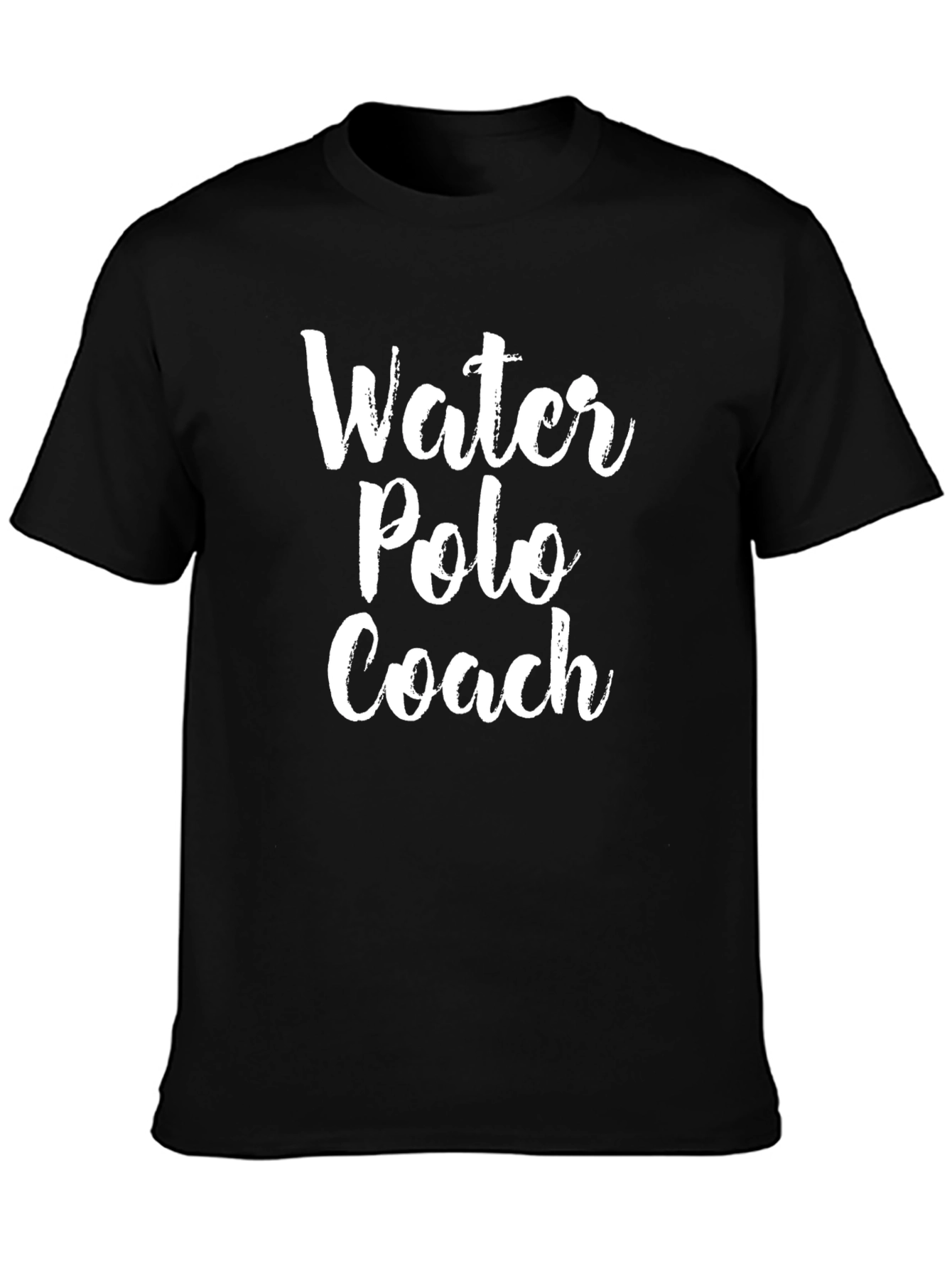 Water Polo Coach Graphic T-Shirt - Black