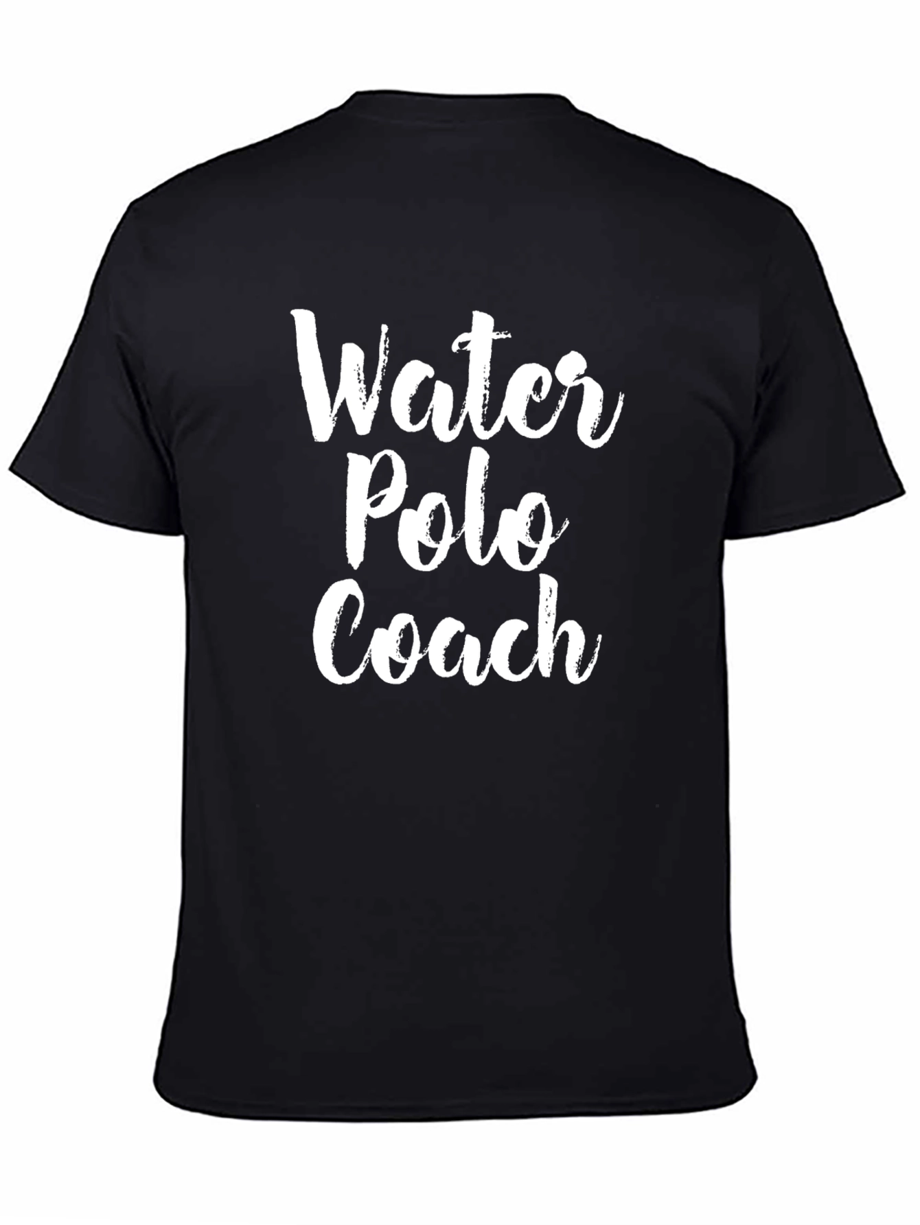 Water Polo Coach Graphic T-Shirt - Black