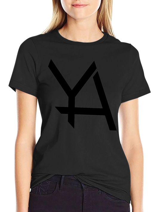 Minimalist YA Graphic Black T-Shirt