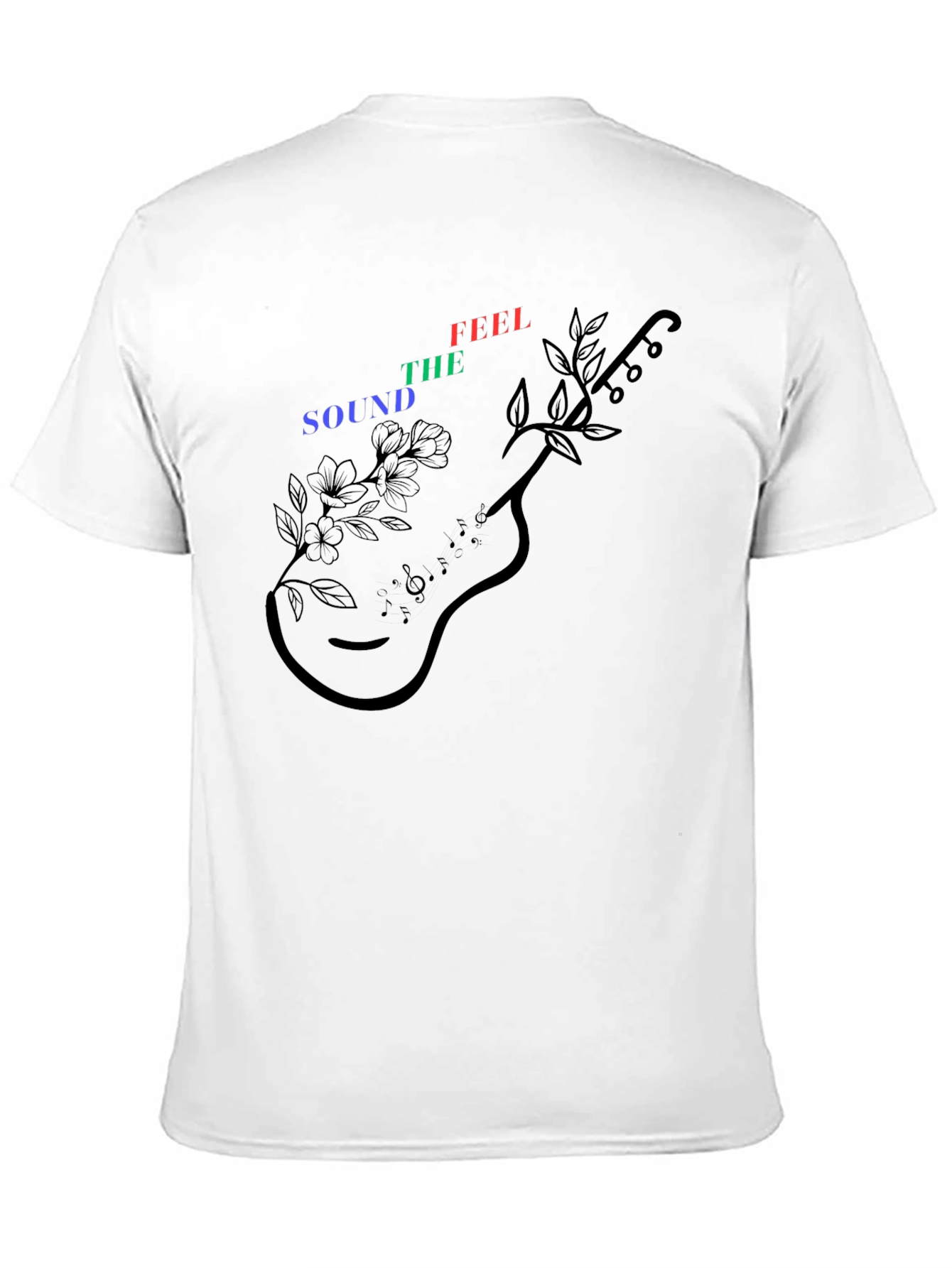 Sound The Feel Guitar Graphic Tee - Black
