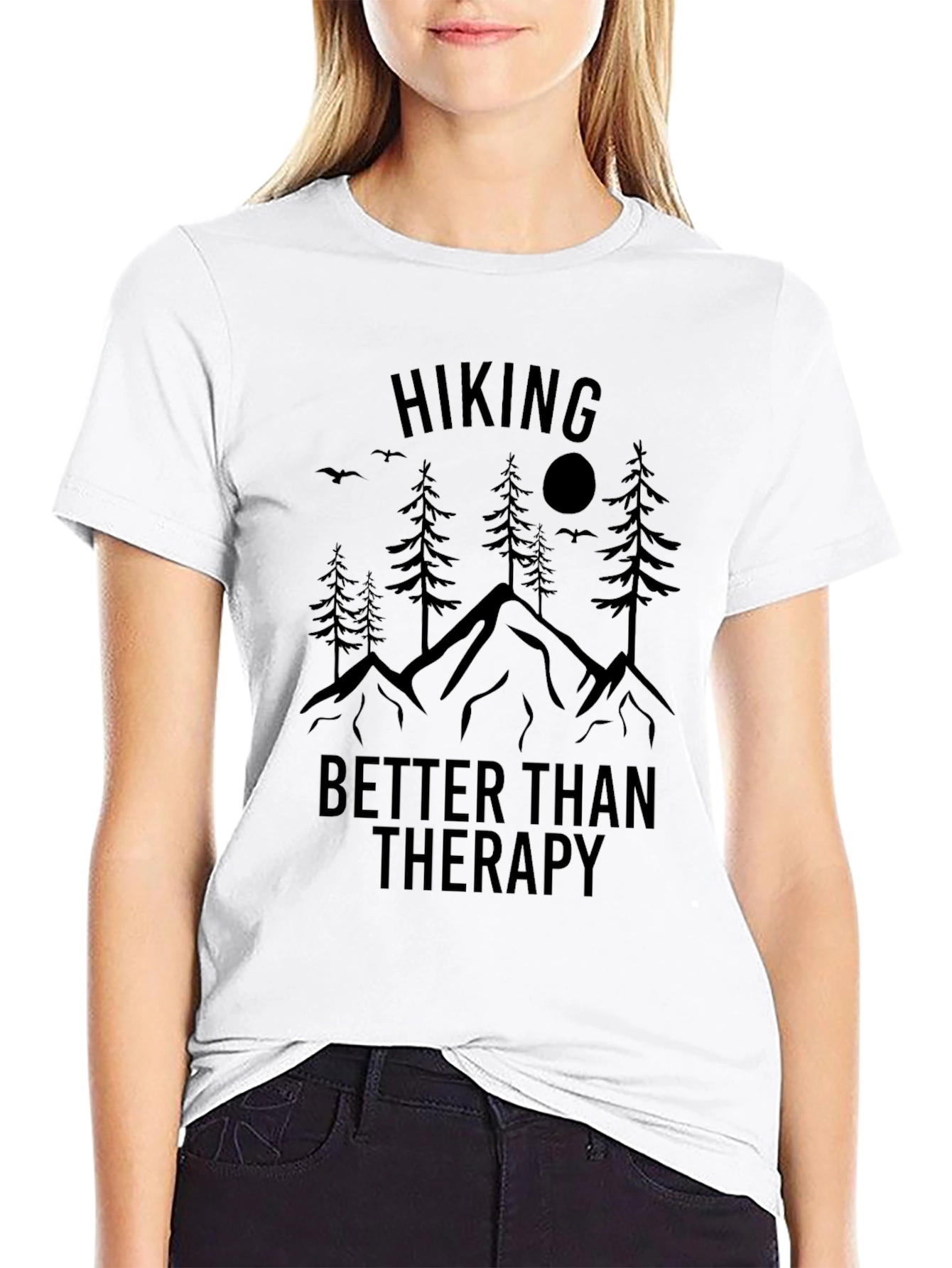 Hiking Therapy Graphic Tee - Nature Lovers Shirt