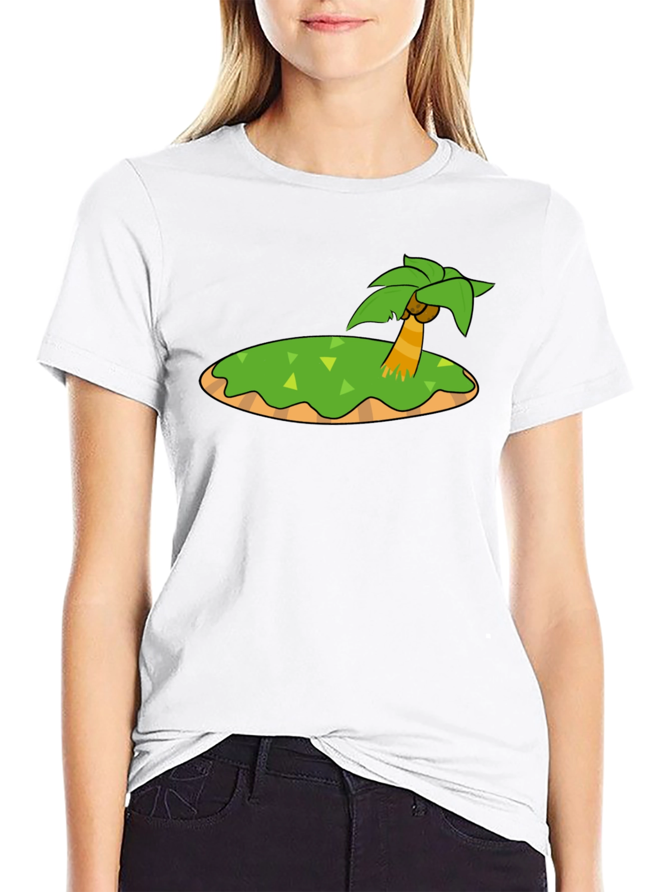 Island Graphic Black T-Shirt - Tropical Vibe