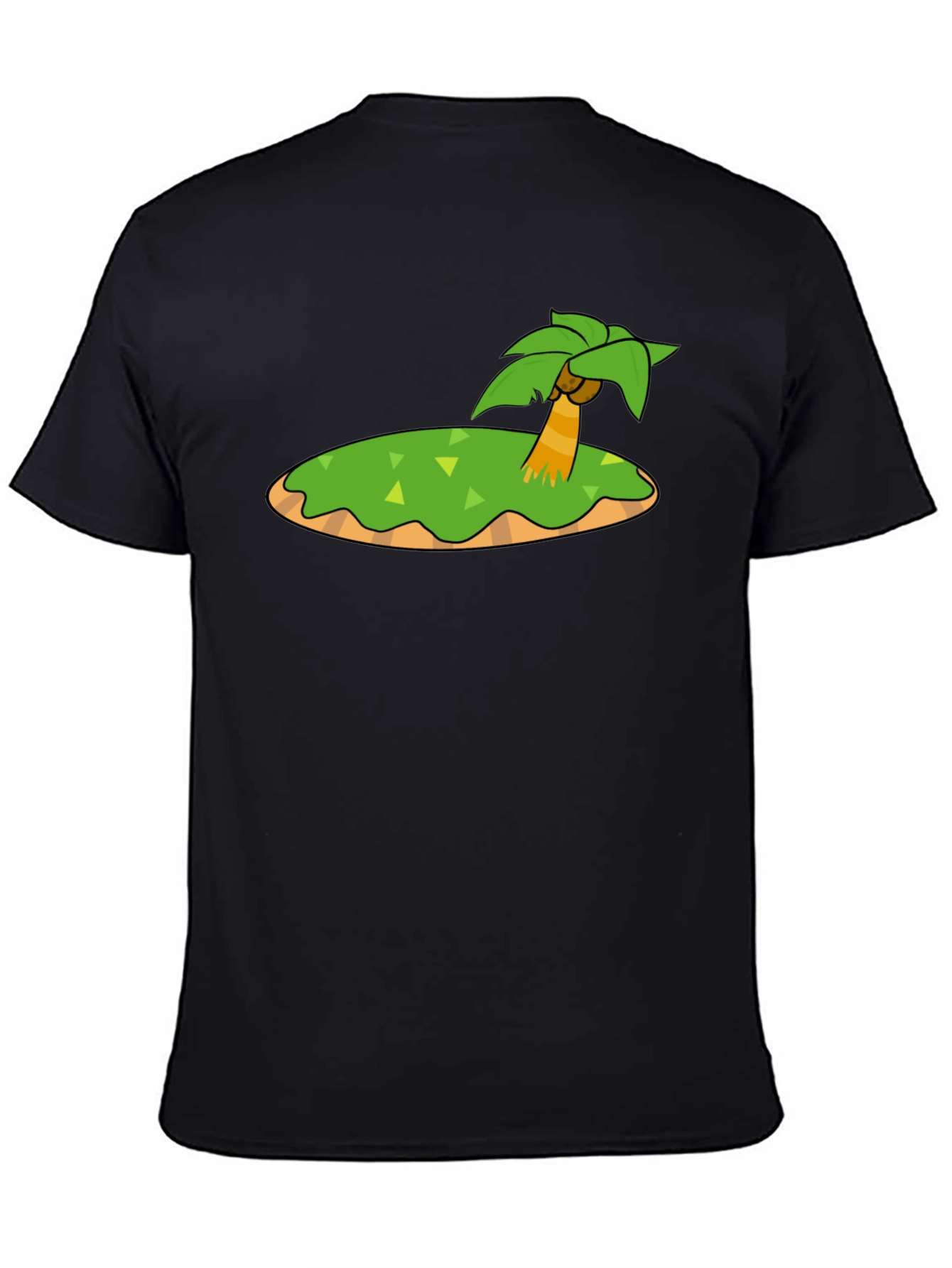 Island Graphic Black T-Shirt - Tropical Vibe