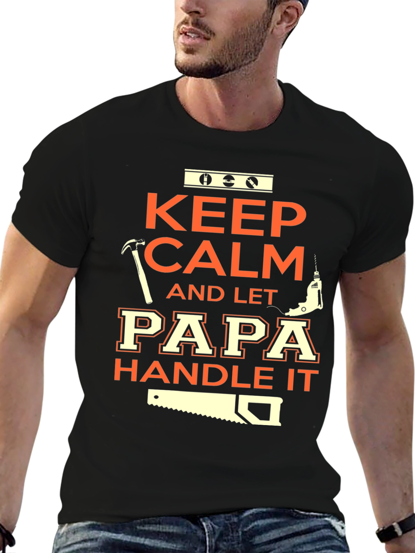 Keep Calm Papa Handle It T-Shirt