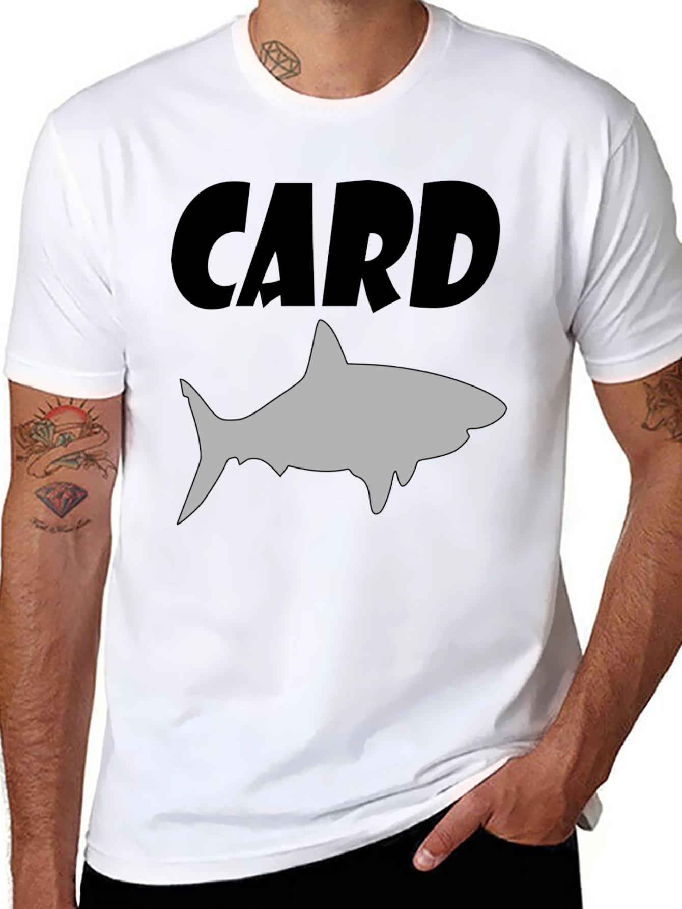 Card Shark T-Shirt - Black Graphic Tee