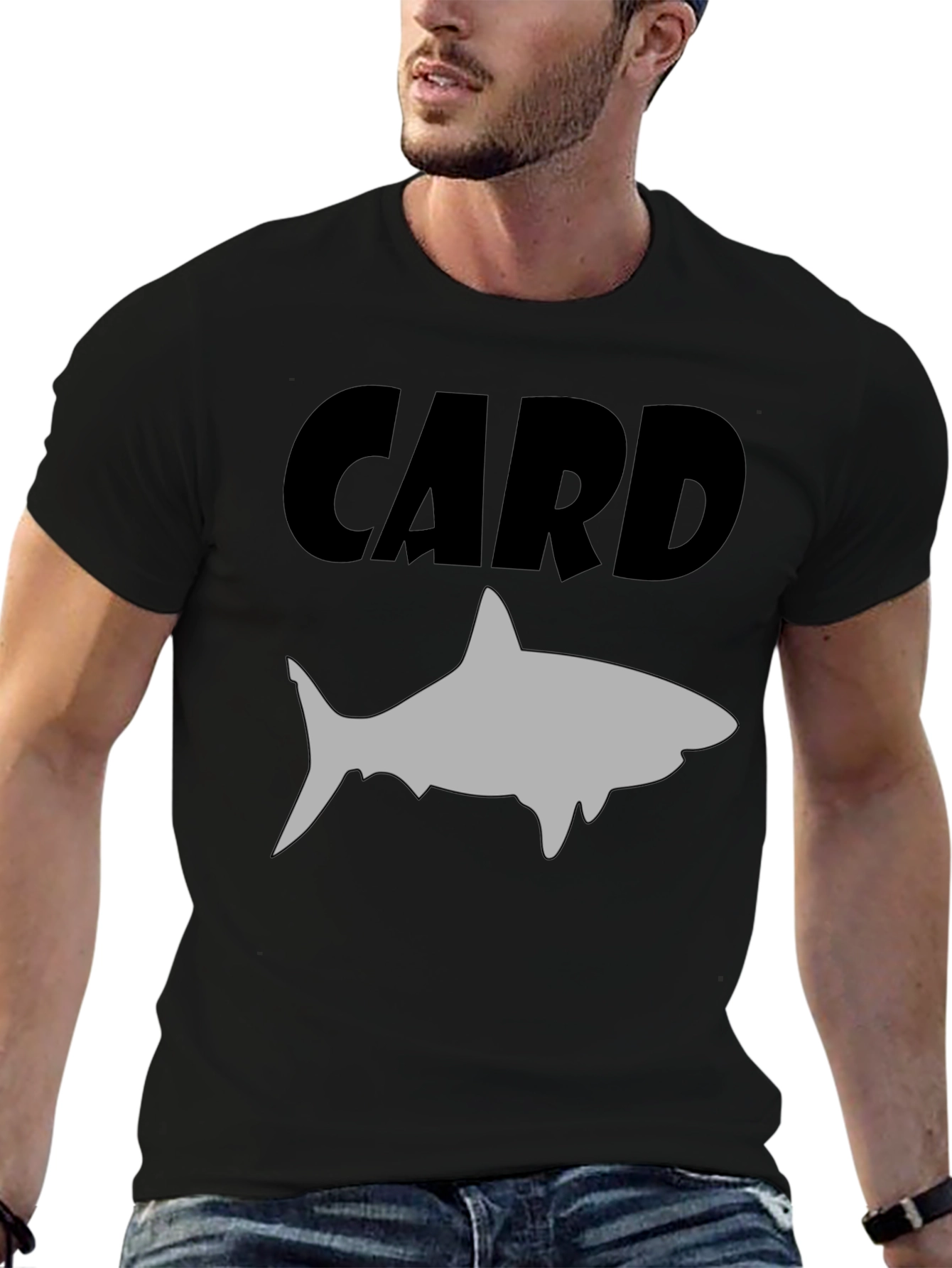 Card Shark T-Shirt - Black Graphic Tee