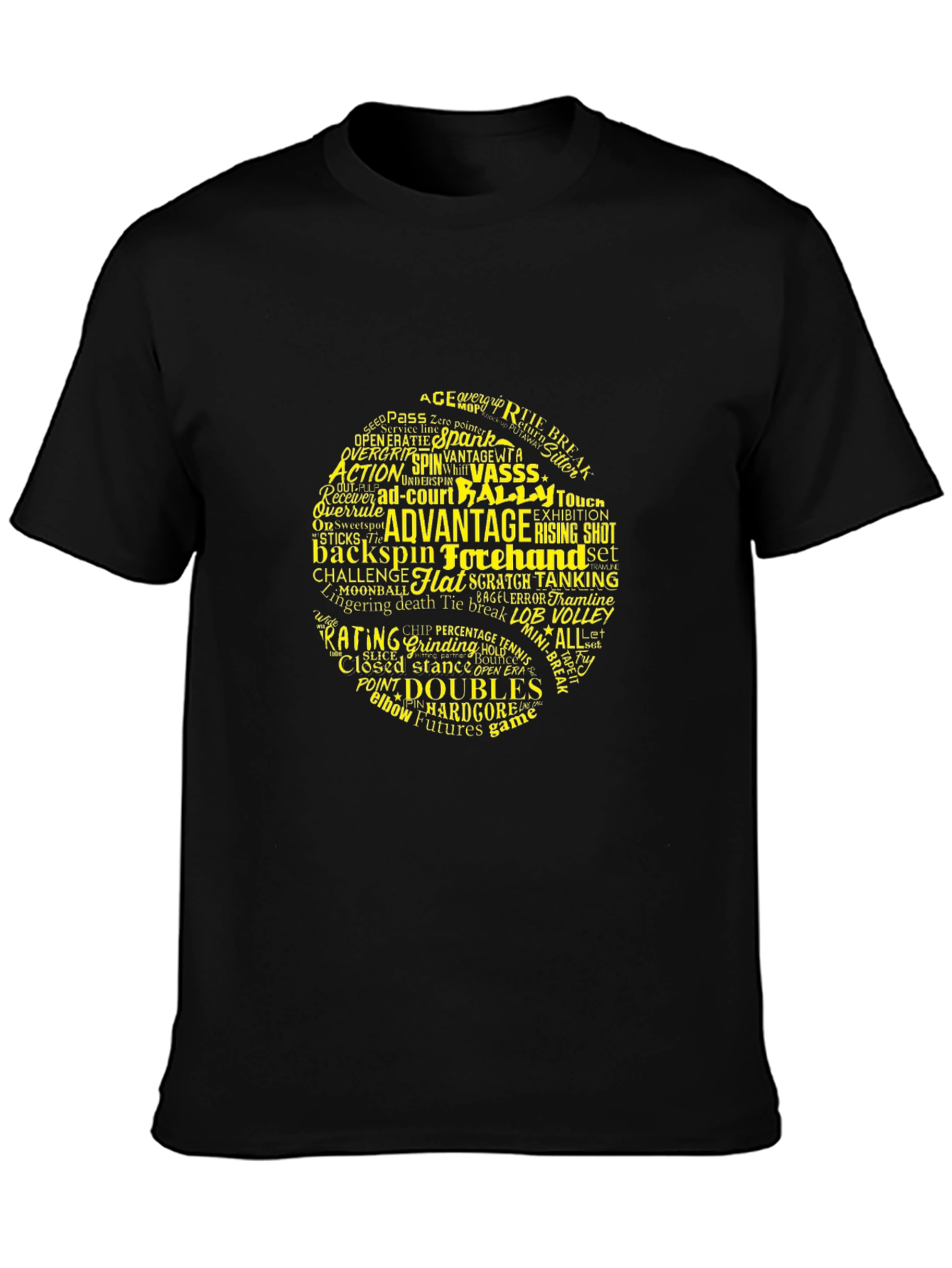 Tennis Word Cloud T-Shirt