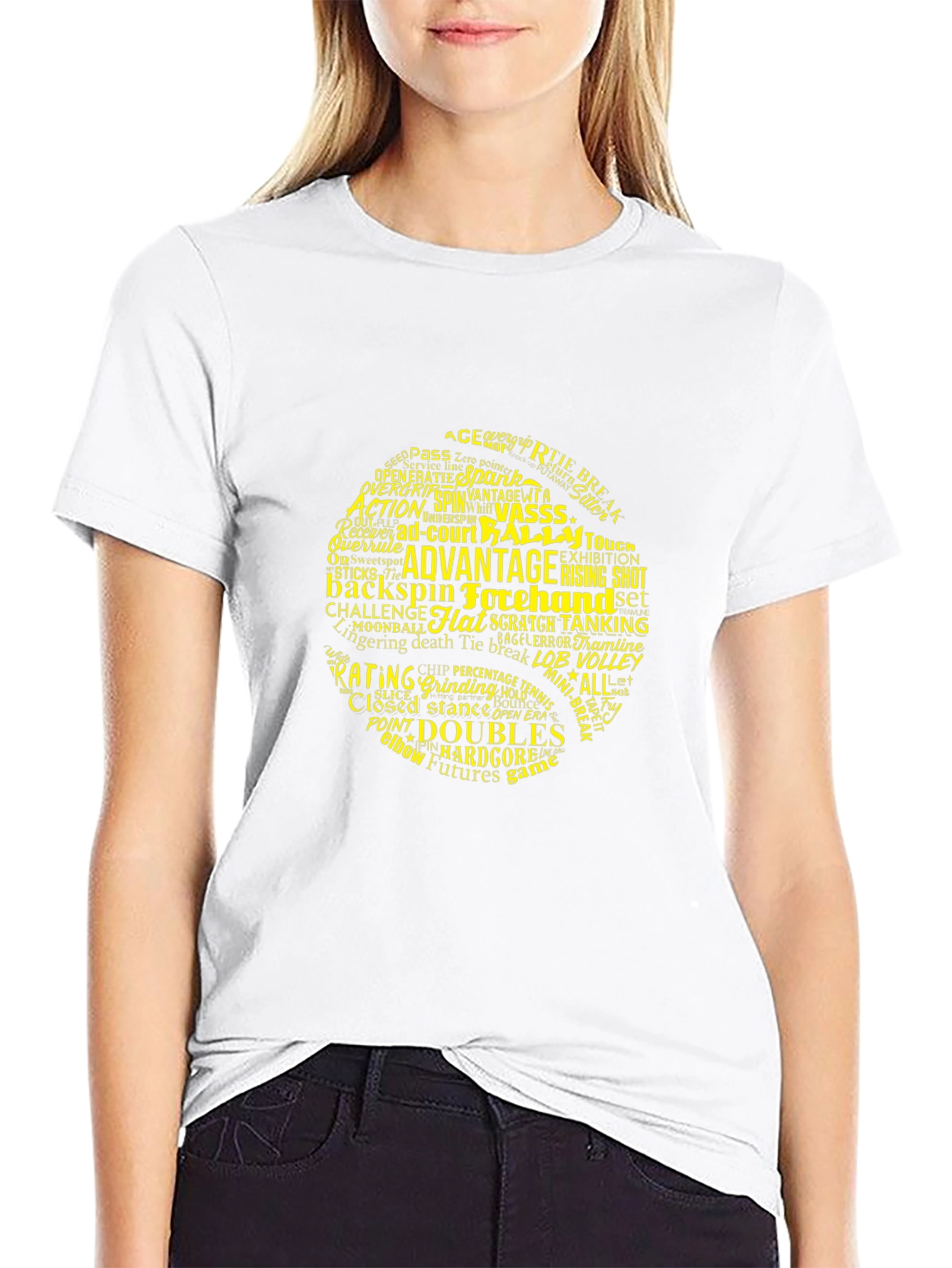 Tennis Word Cloud T-Shirt