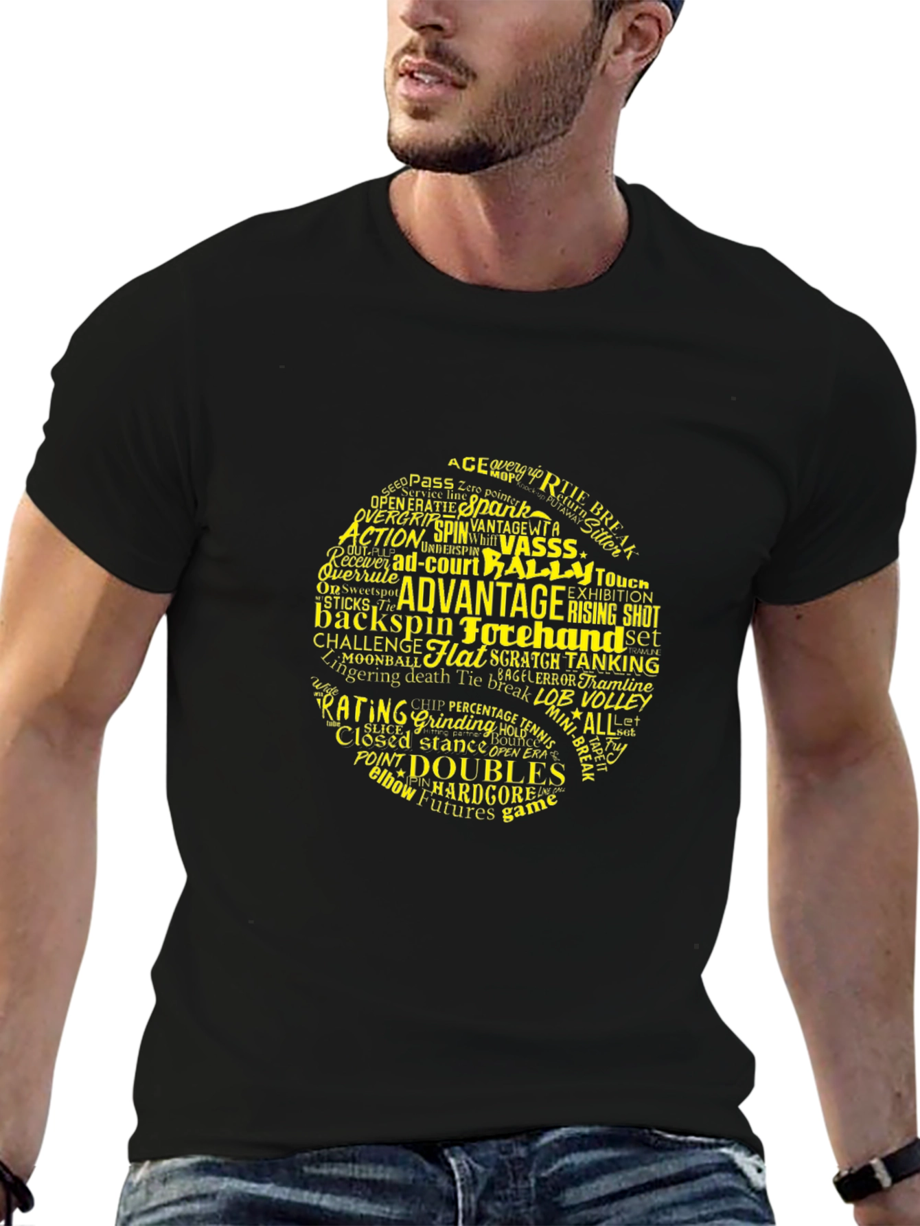 Tennis Word Cloud T-Shirt