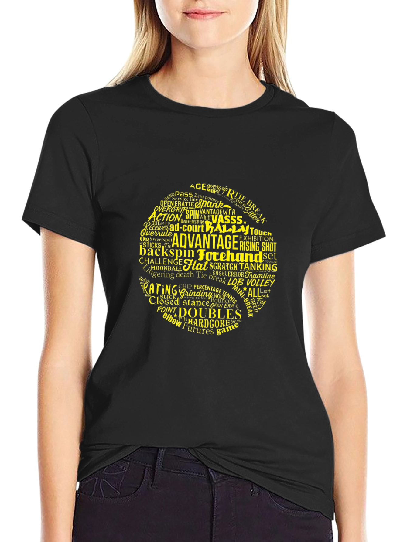 Tennis Word Cloud T-Shirt