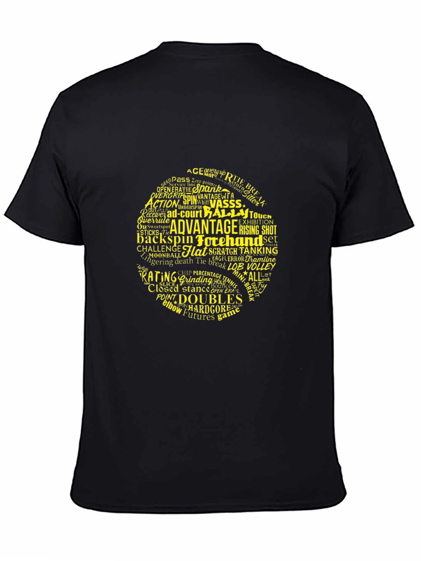 Tennis Word Cloud T-Shirt