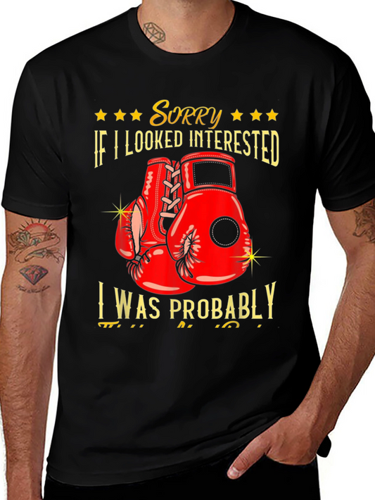 Sorry Not Interested Boxing Graphic Tee