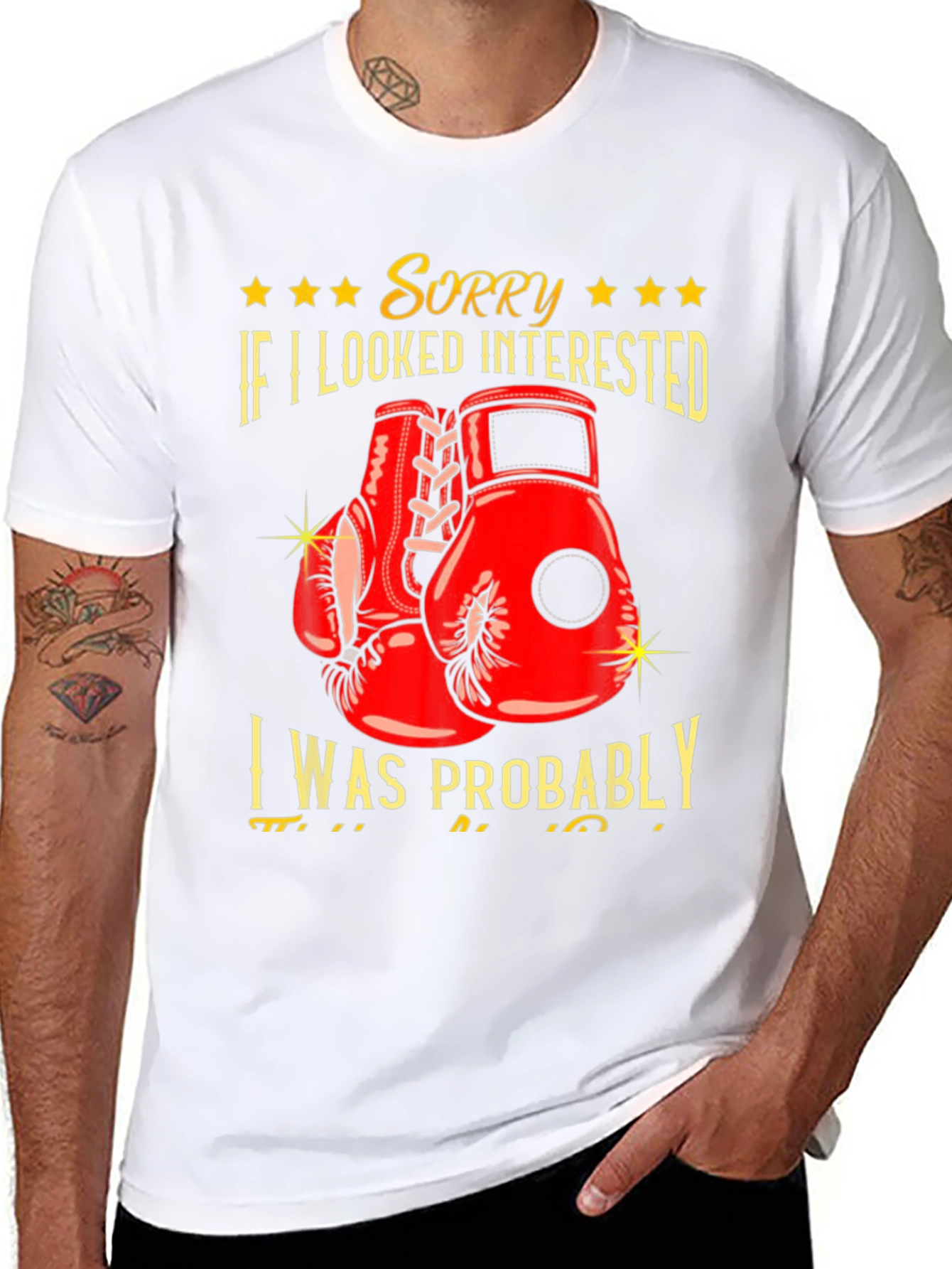 Sorry Not Interested Boxing Graphic Tee