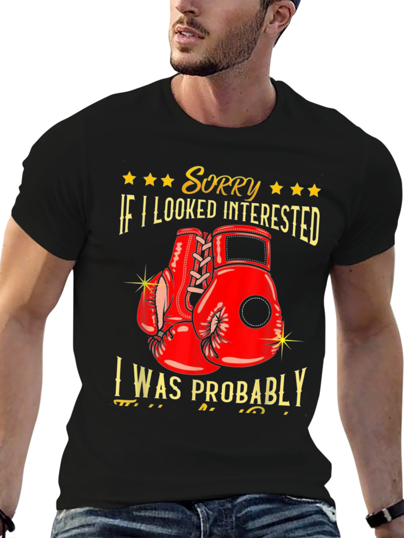 Sorry Not Interested Boxing Graphic Tee