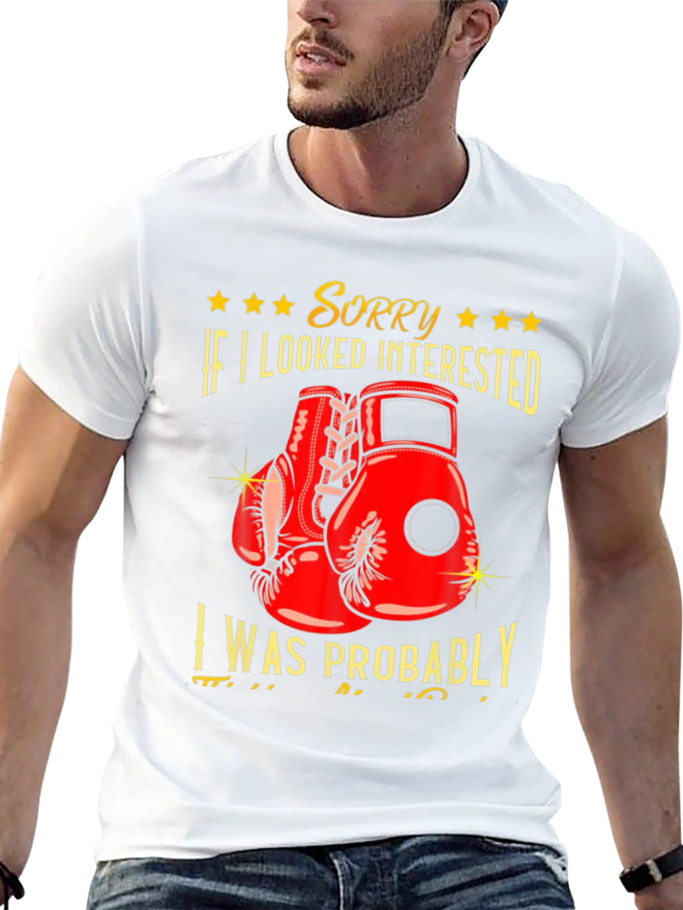 Sorry Not Interested Boxing Graphic Tee