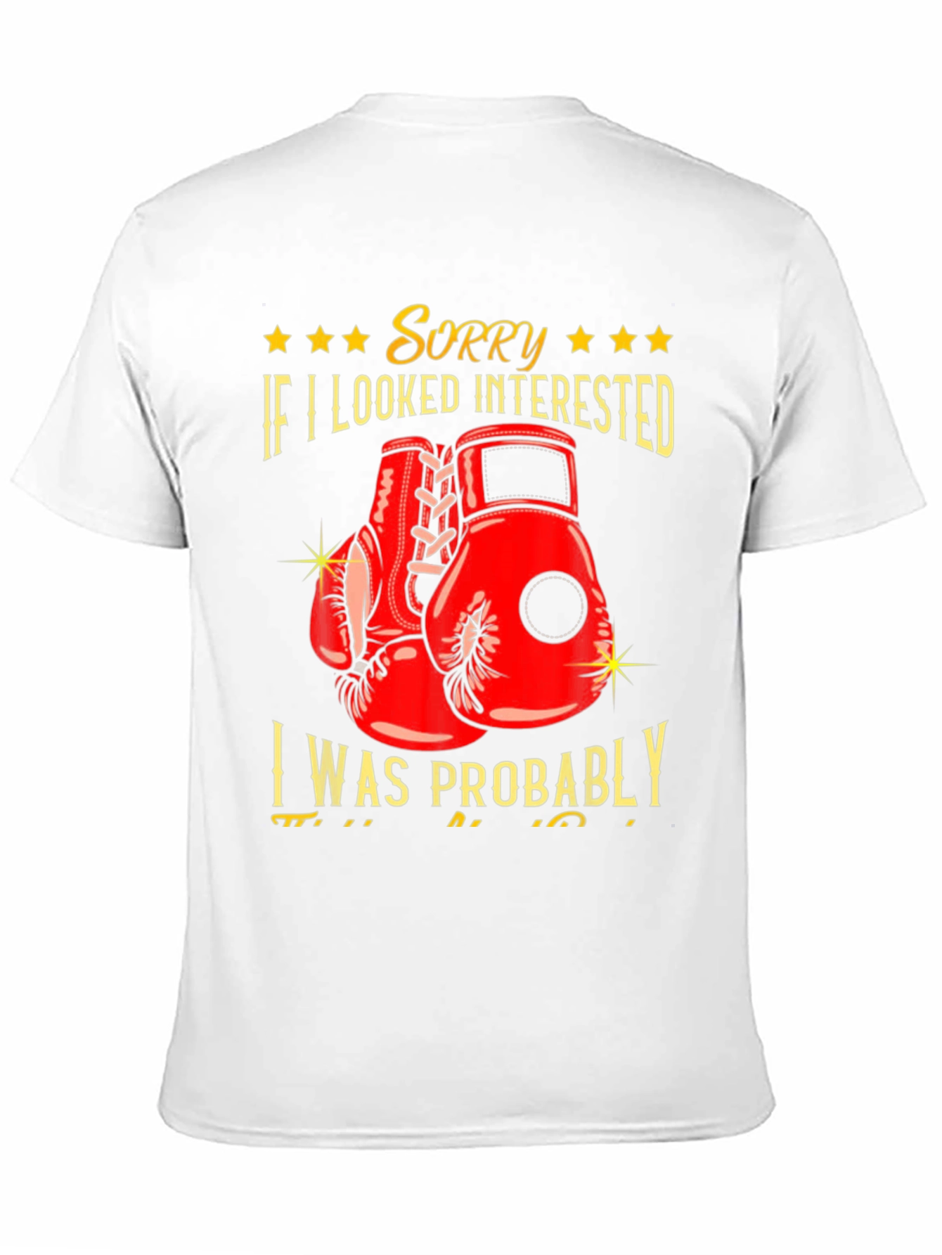 Sorry Not Interested Boxing Graphic Tee