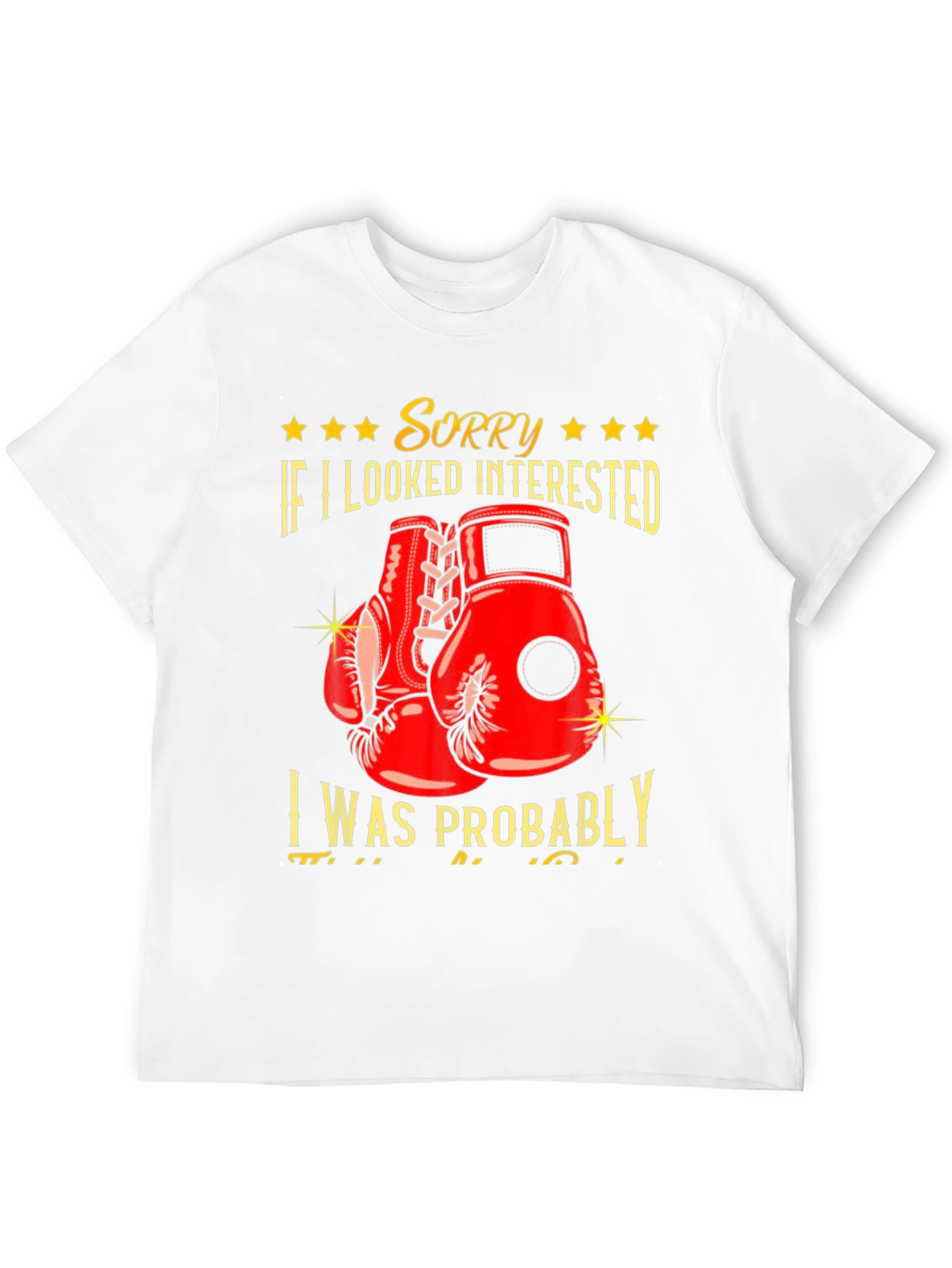 Sorry Not Interested Boxing Graphic Tee