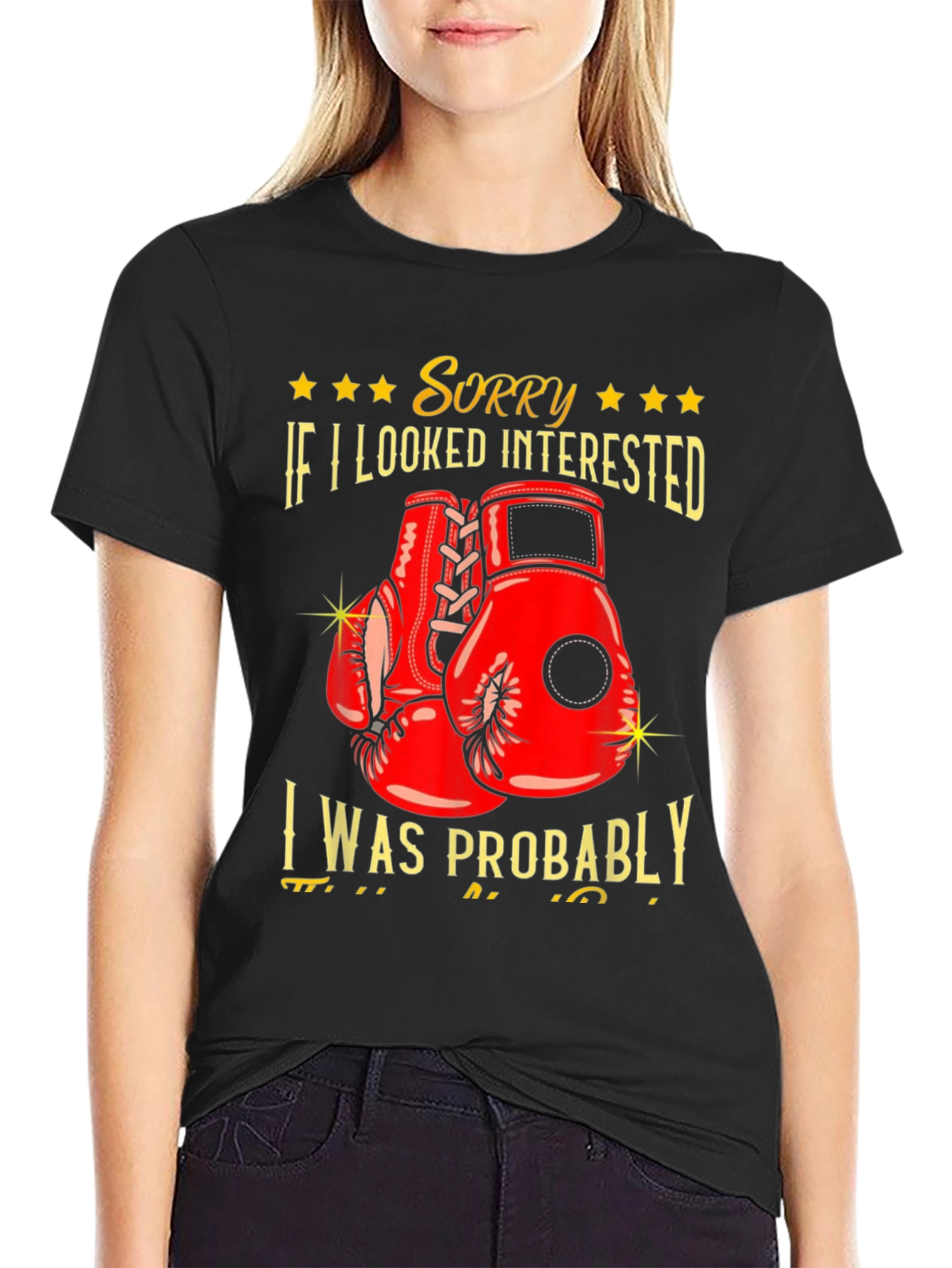 Sorry Not Interested Boxing Graphic Tee