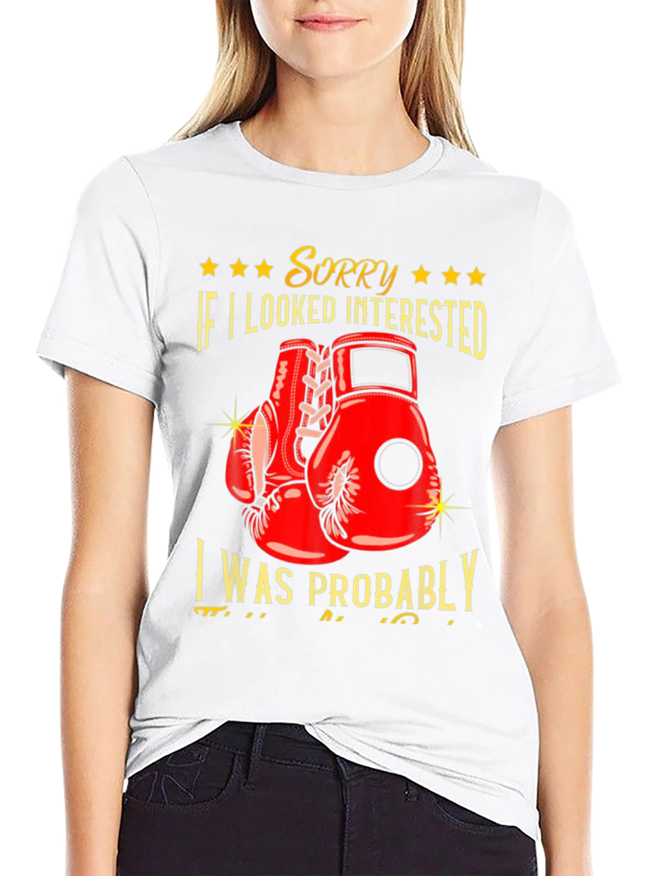 Sorry Not Interested Boxing Graphic Tee