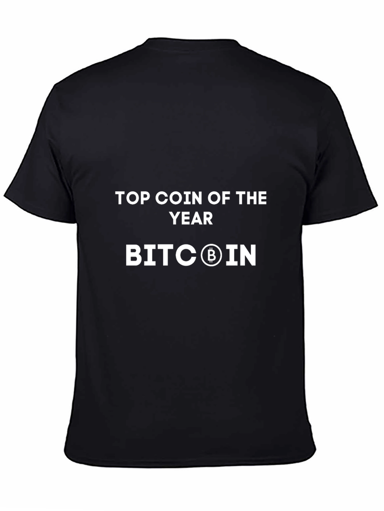 Bitcoin Top Coin of the Year Black Graphic Tee