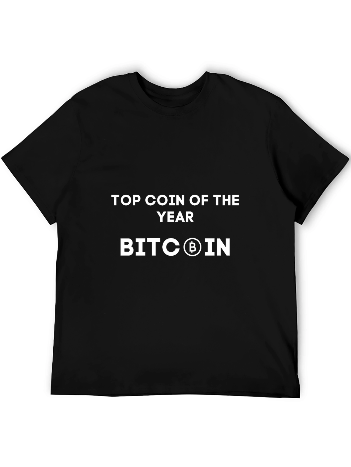 Bitcoin Top Coin of the Year Black Graphic Tee