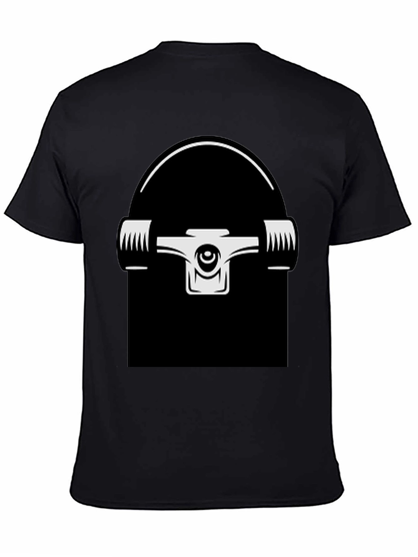 Skateboard Truck Graphic T-Shirt - Black