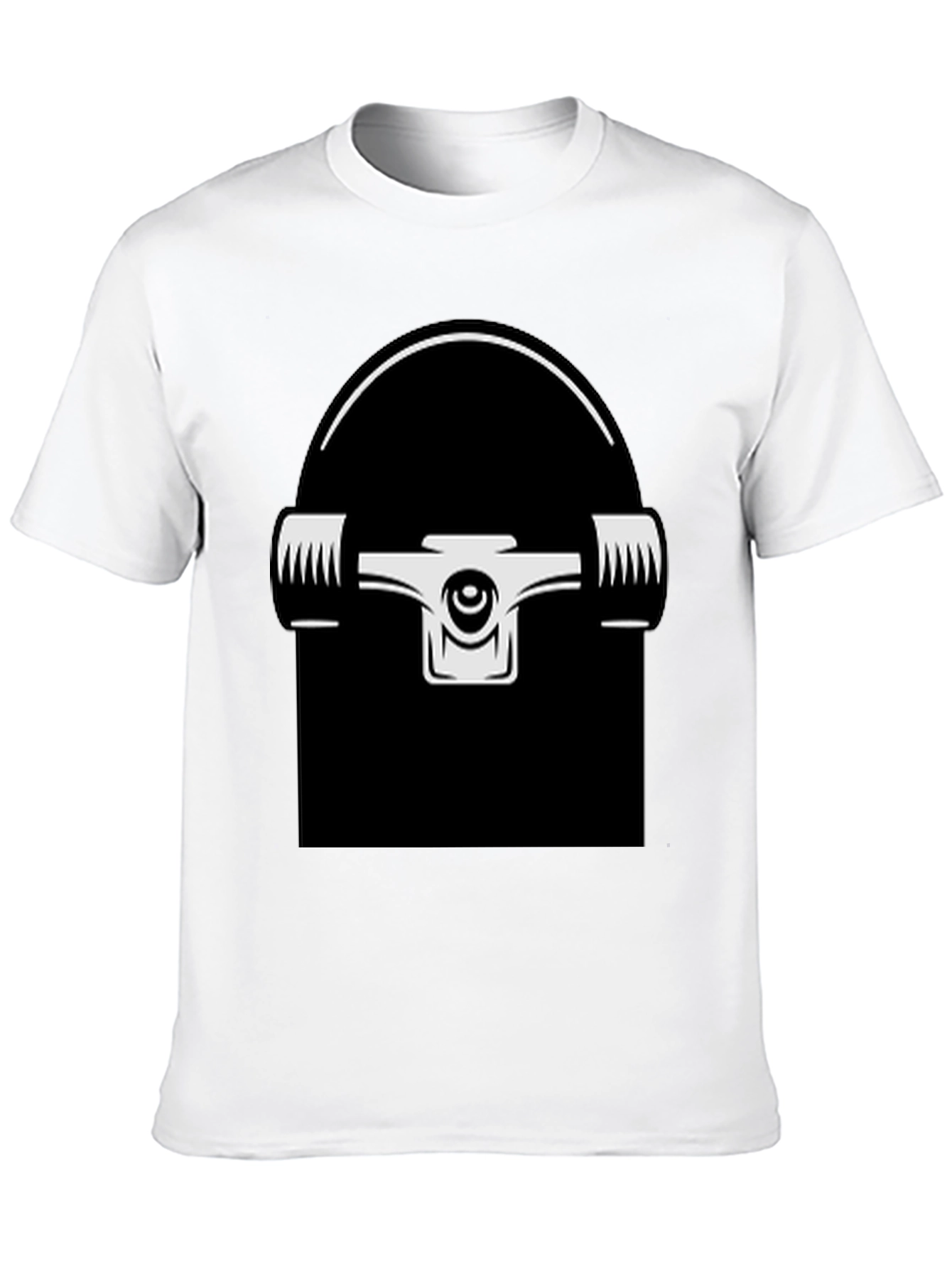 Skateboard Truck Graphic T-Shirt - Black