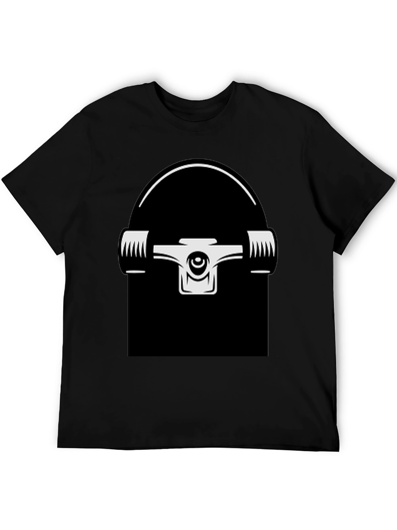 Skateboard Truck Graphic T-Shirt - Black