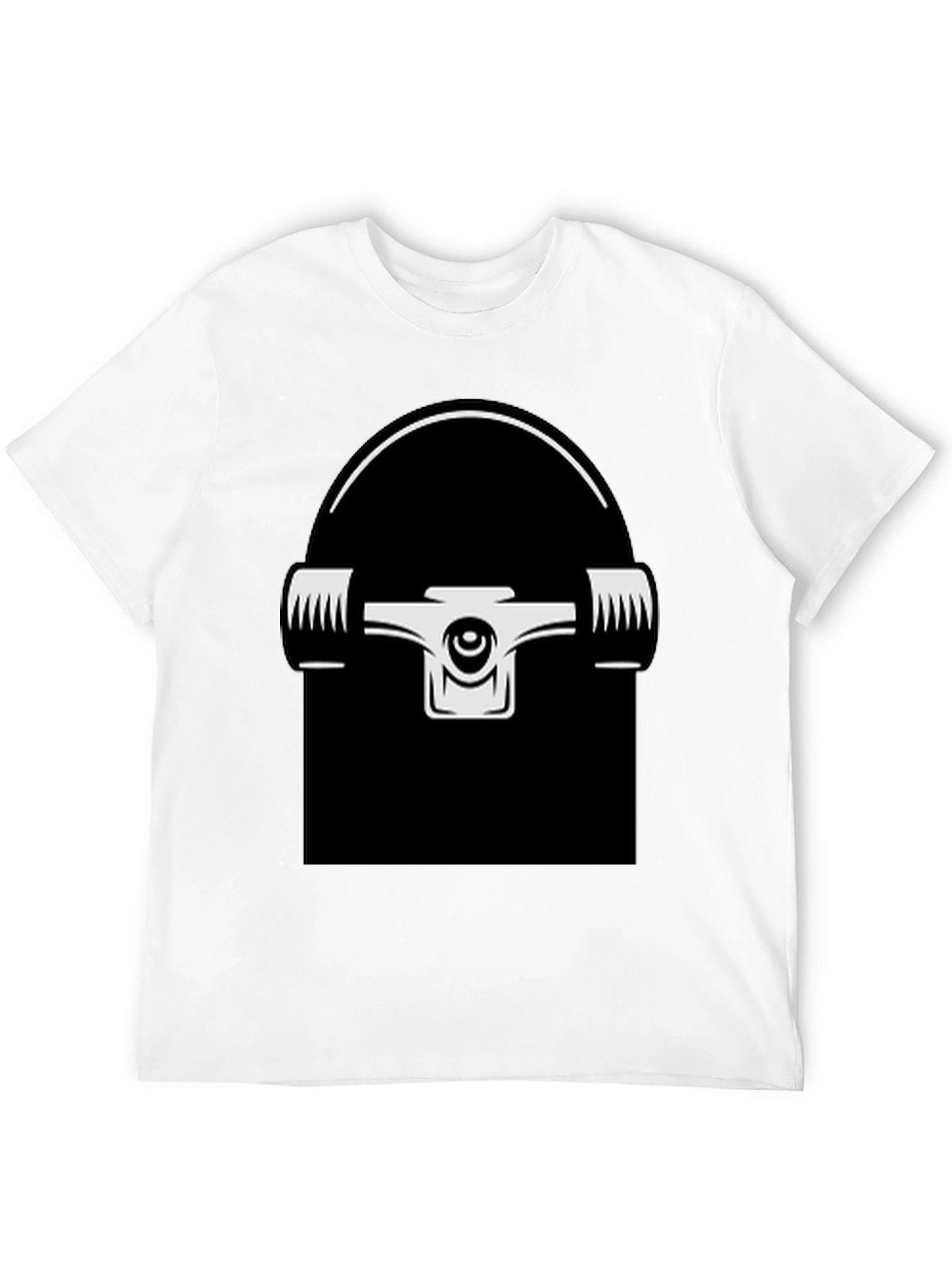 Skateboard Truck Graphic T-Shirt - Black