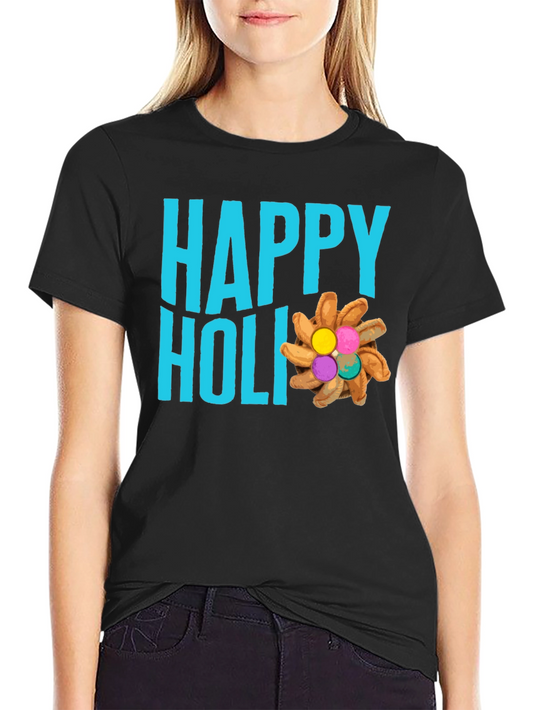 Happy Holi T-Shirt Festival Colors Fun Graphic Tee