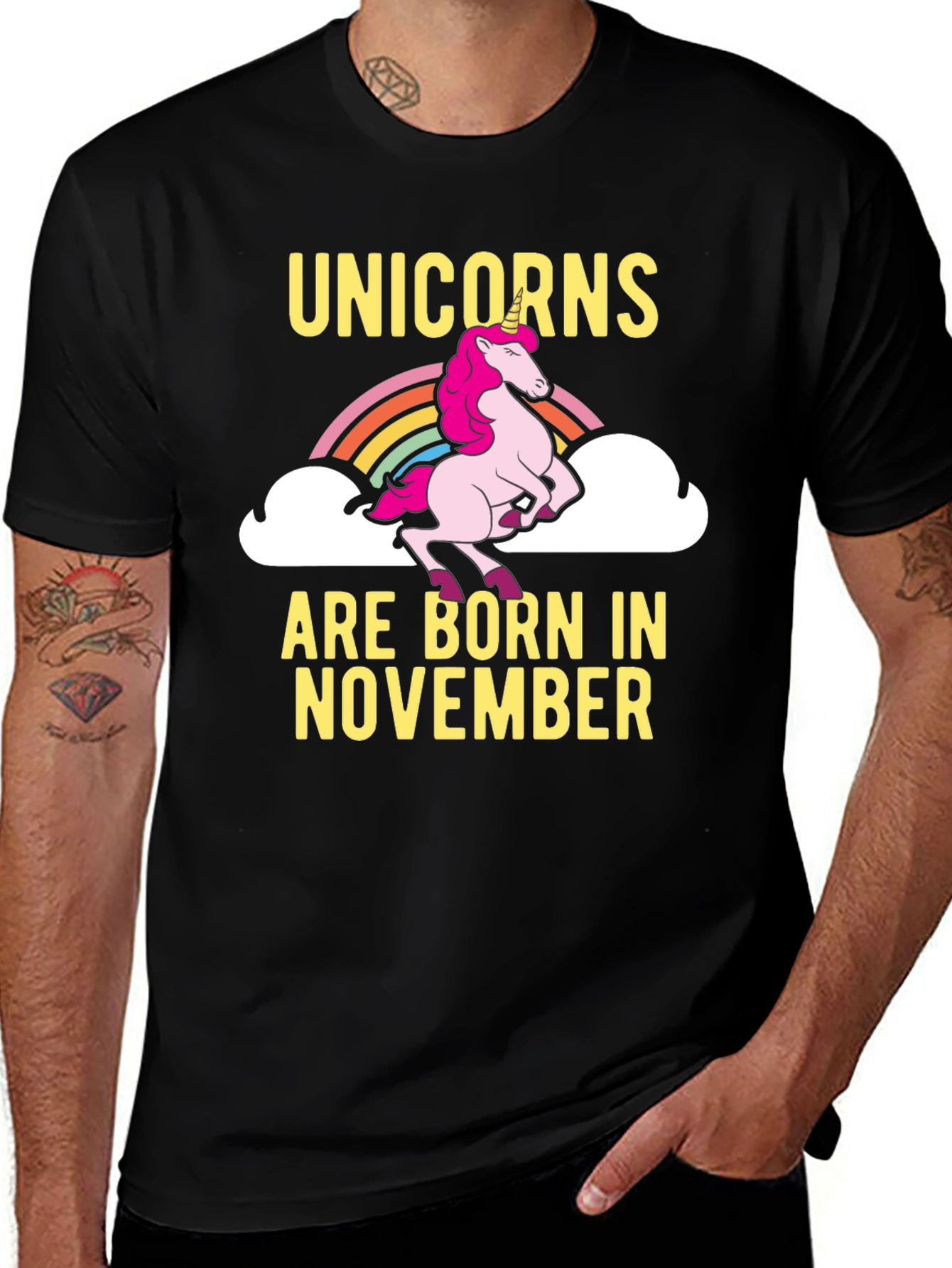 Unicorns Born in November T-Shirt