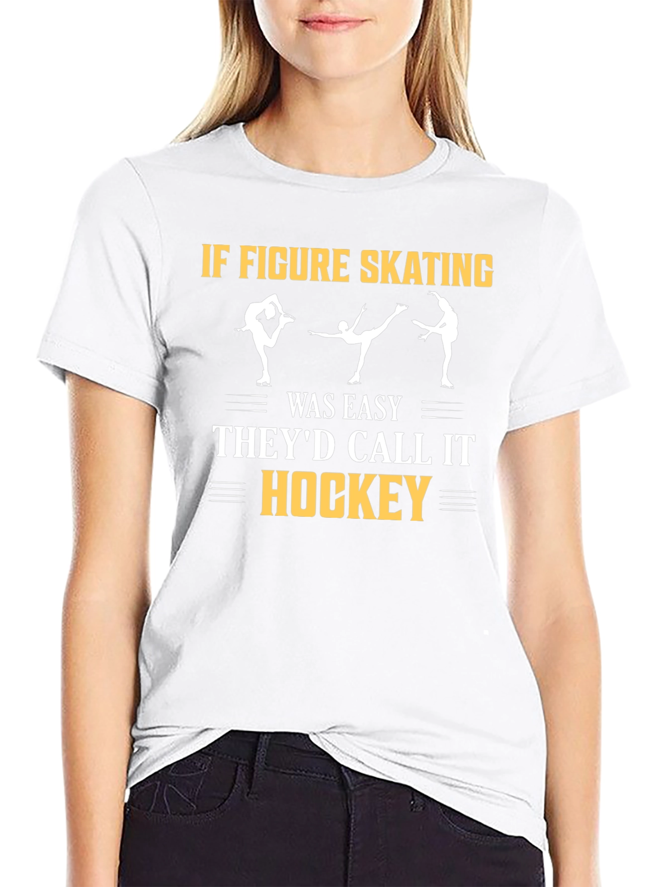 Figure Skating T-Shirt - Hockey Joke
