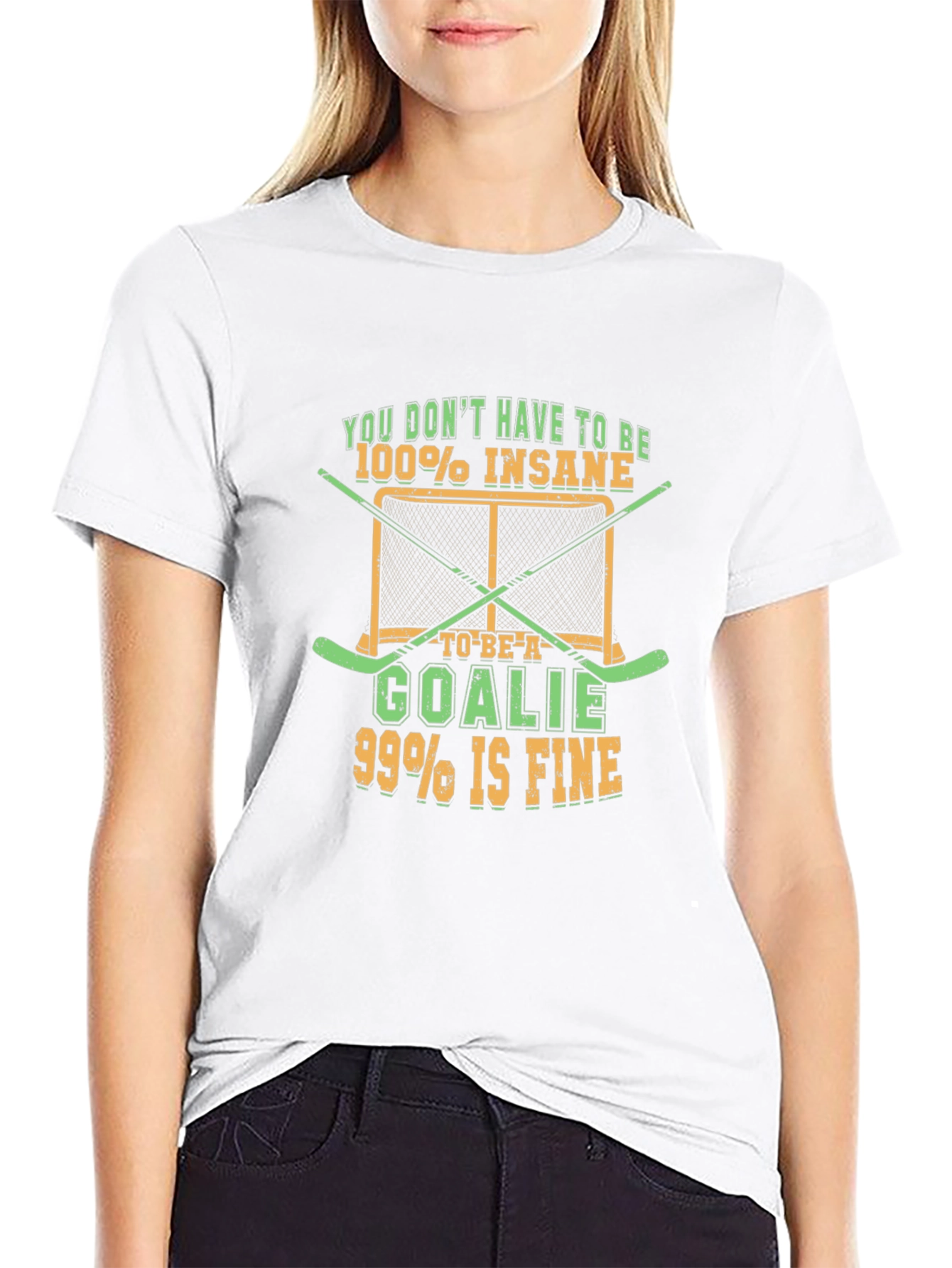 Insane Goalie T-Shirt - Hockey Fan Tee