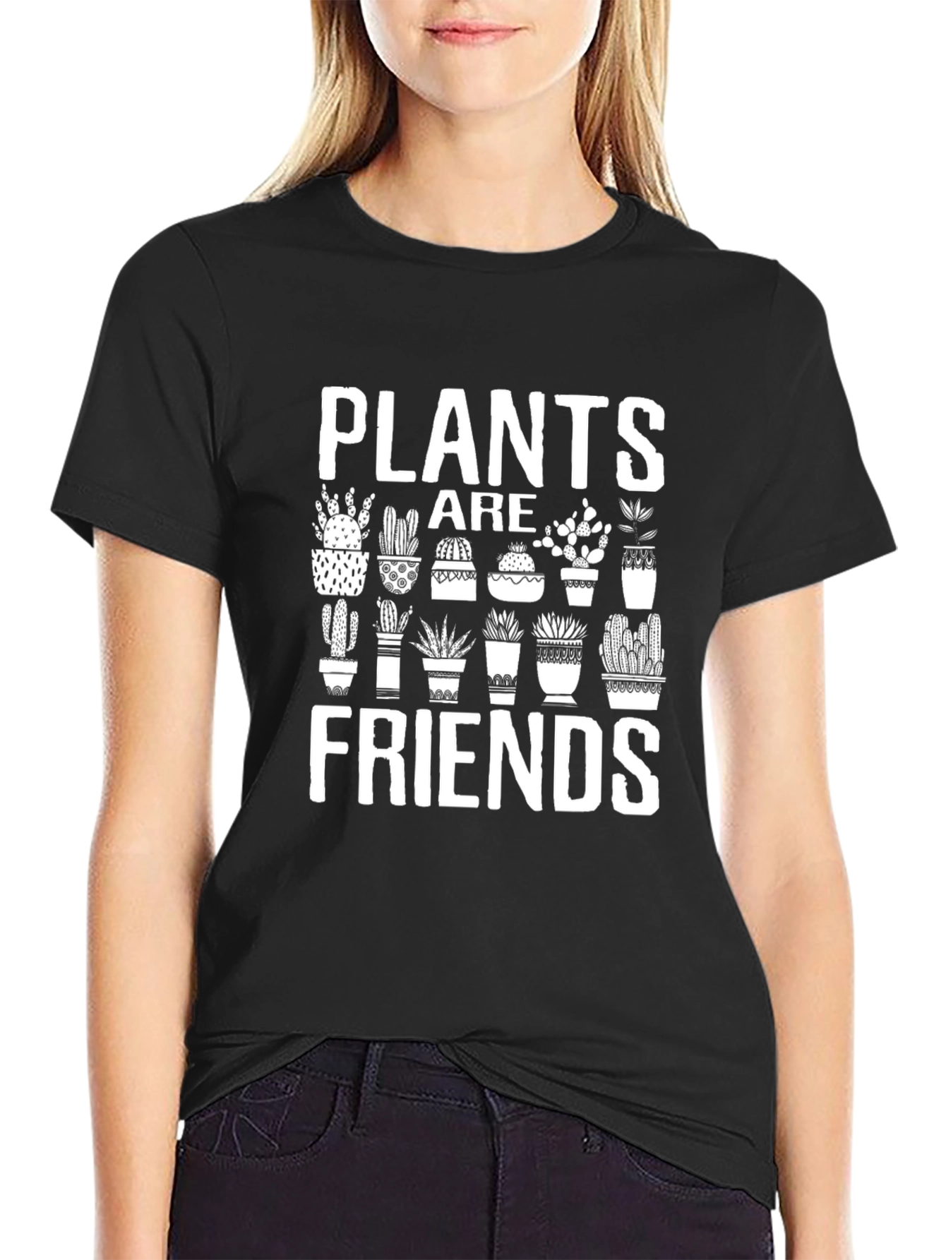 Plants Are Friends T-Shirt - Trendy Graphic Tee