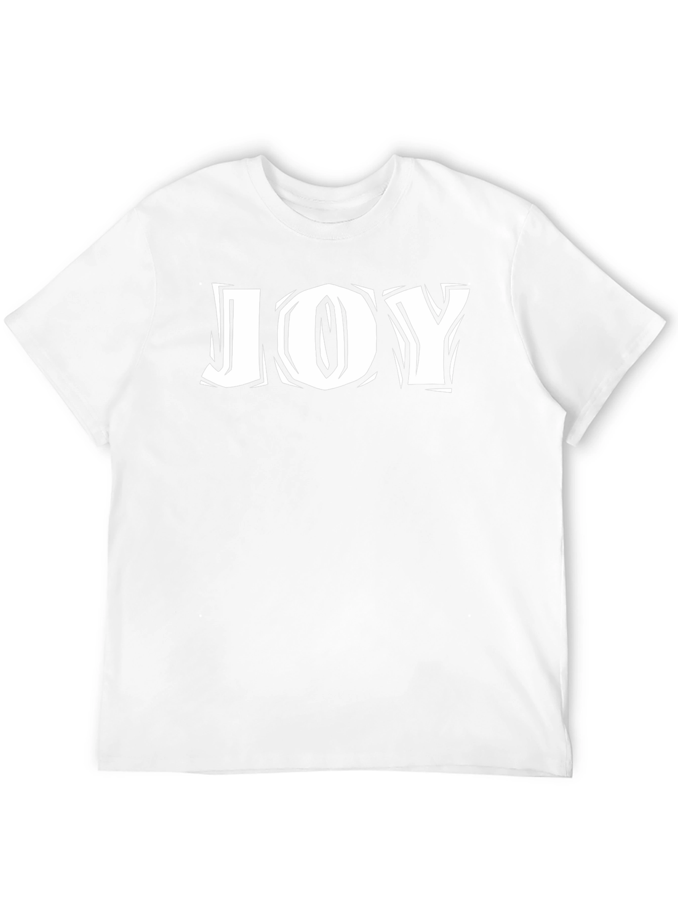Joy Graphic Print Tee - Black Cotton Blend
