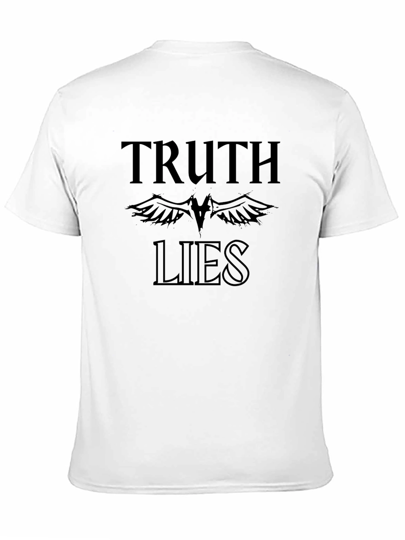 Truth Lies Graphic Black T-Shirt