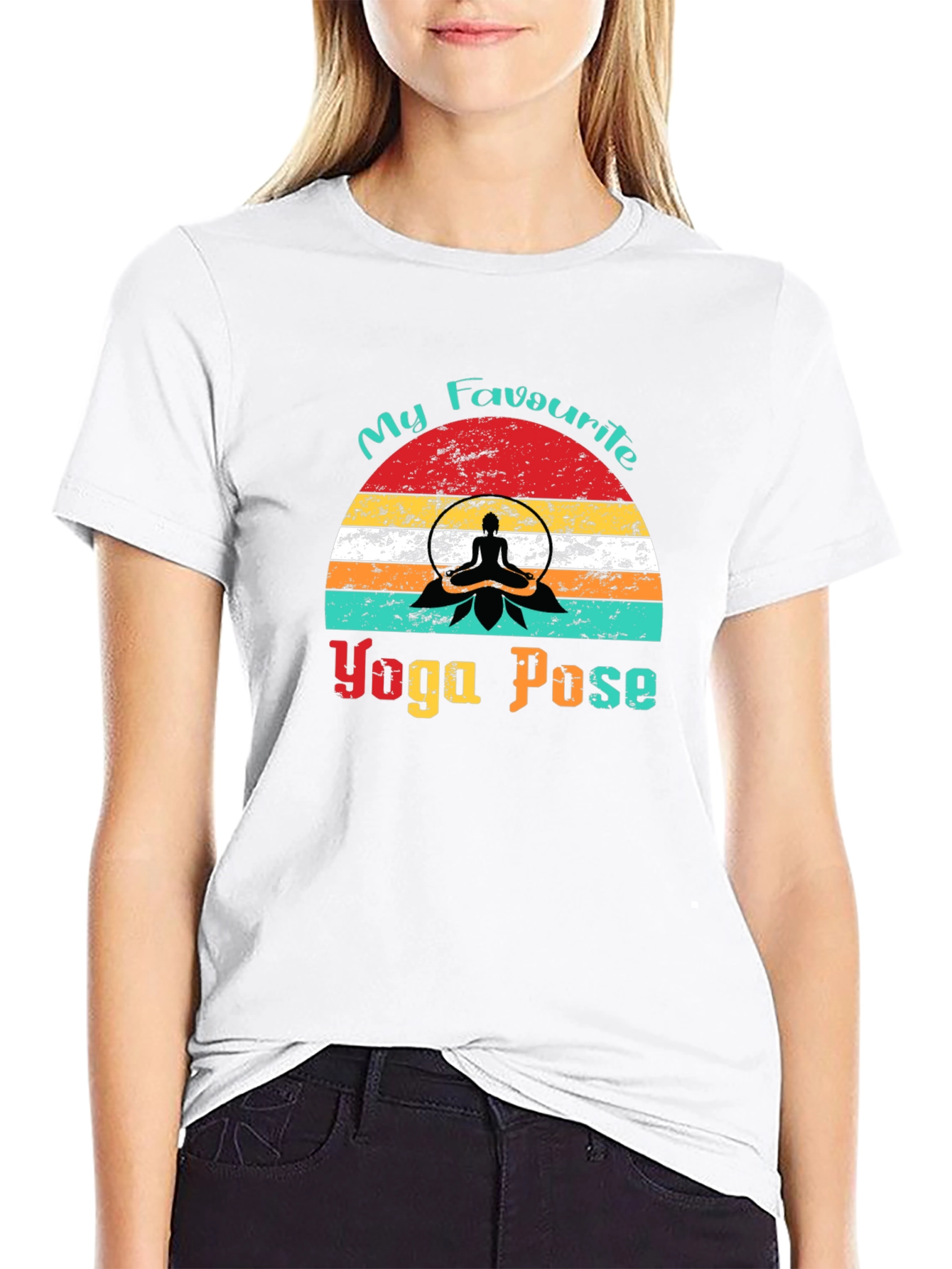 My Favourite Yoga Pose Black T-Shirt