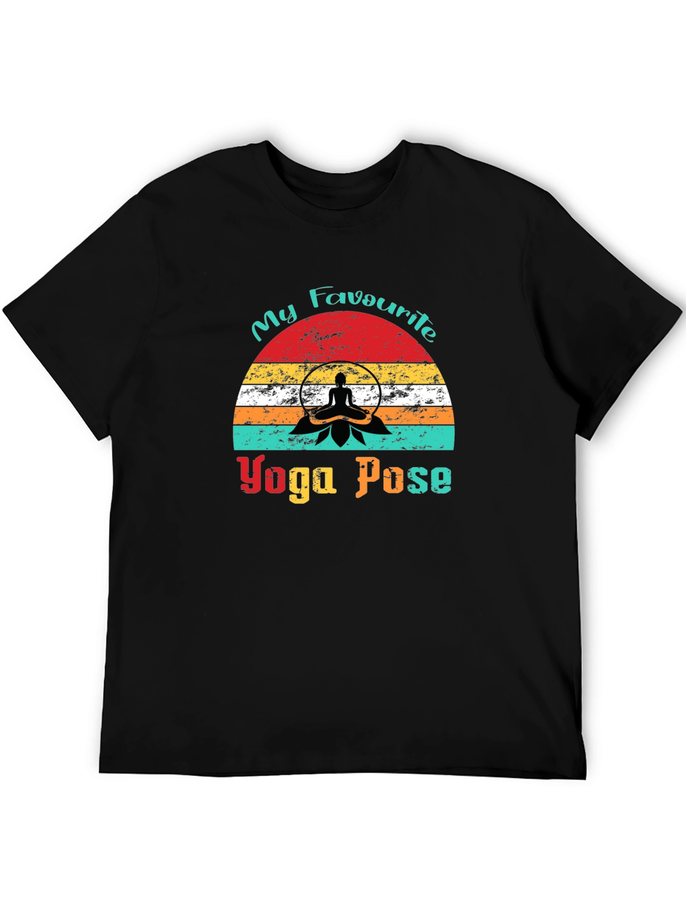 My Favourite Yoga Pose Black T-Shirt