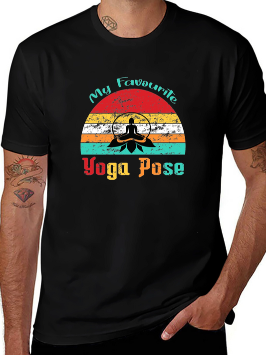 My Favourite Yoga Pose Black T-Shirt