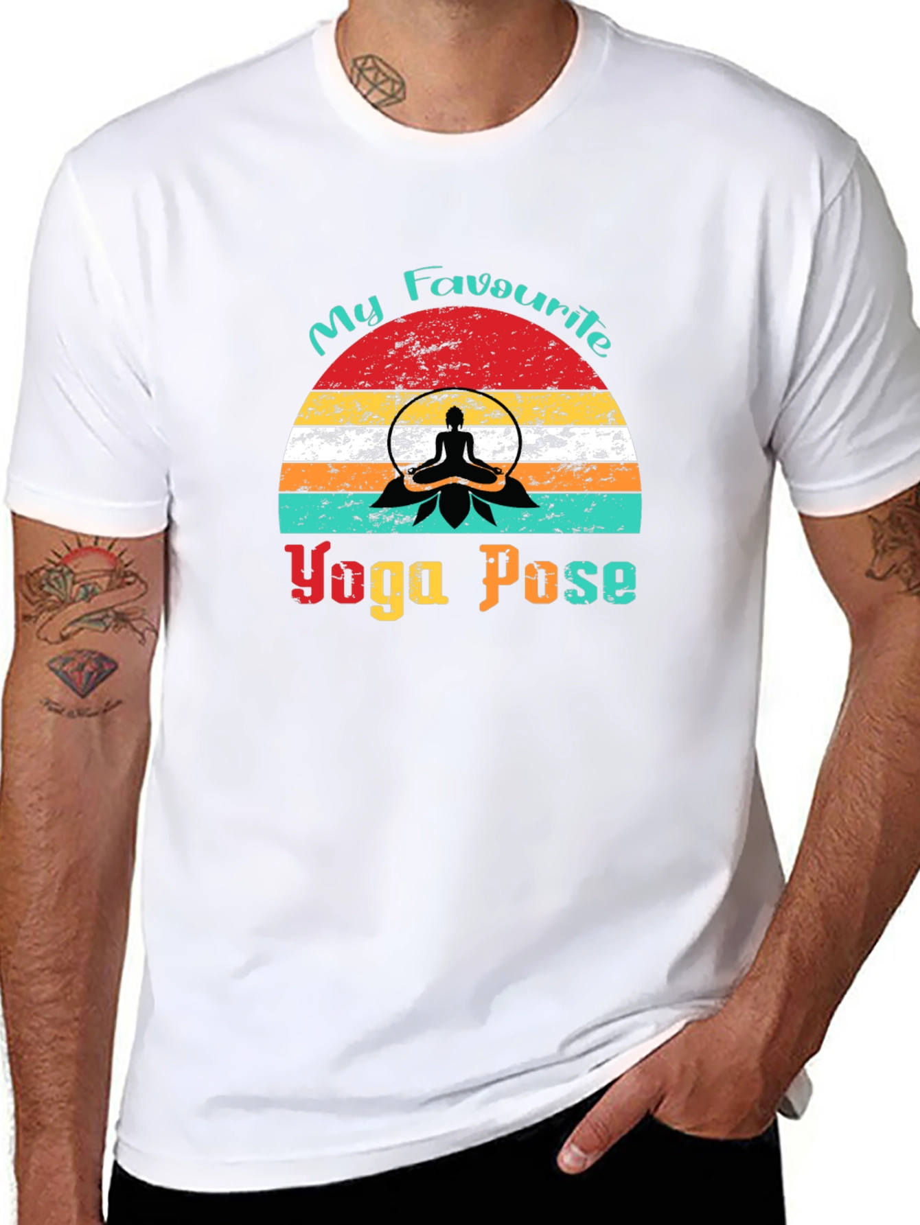 My Favourite Yoga Pose Black T-Shirt