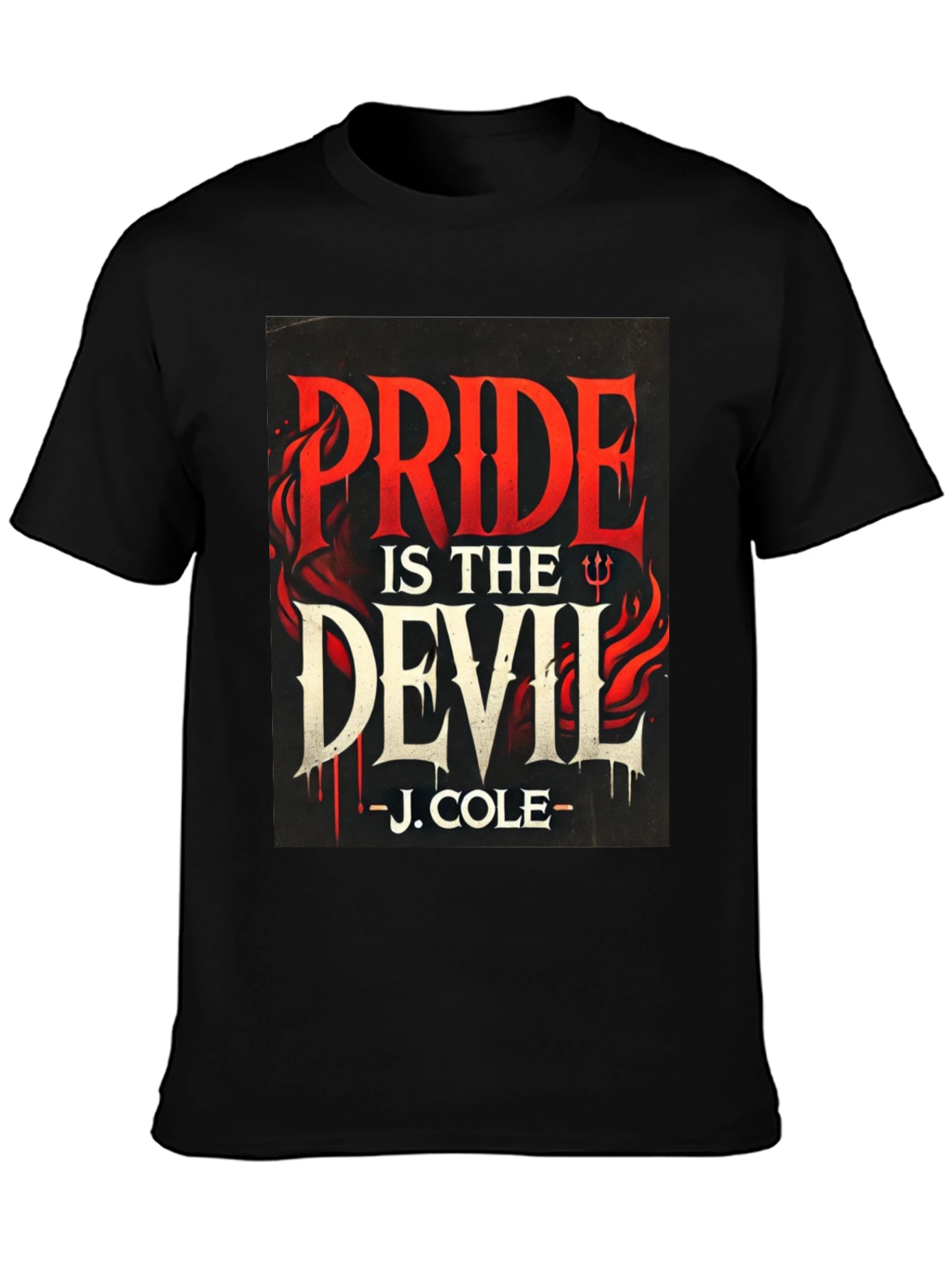 Pride is the Devil J. Cole Black T-Shirt
