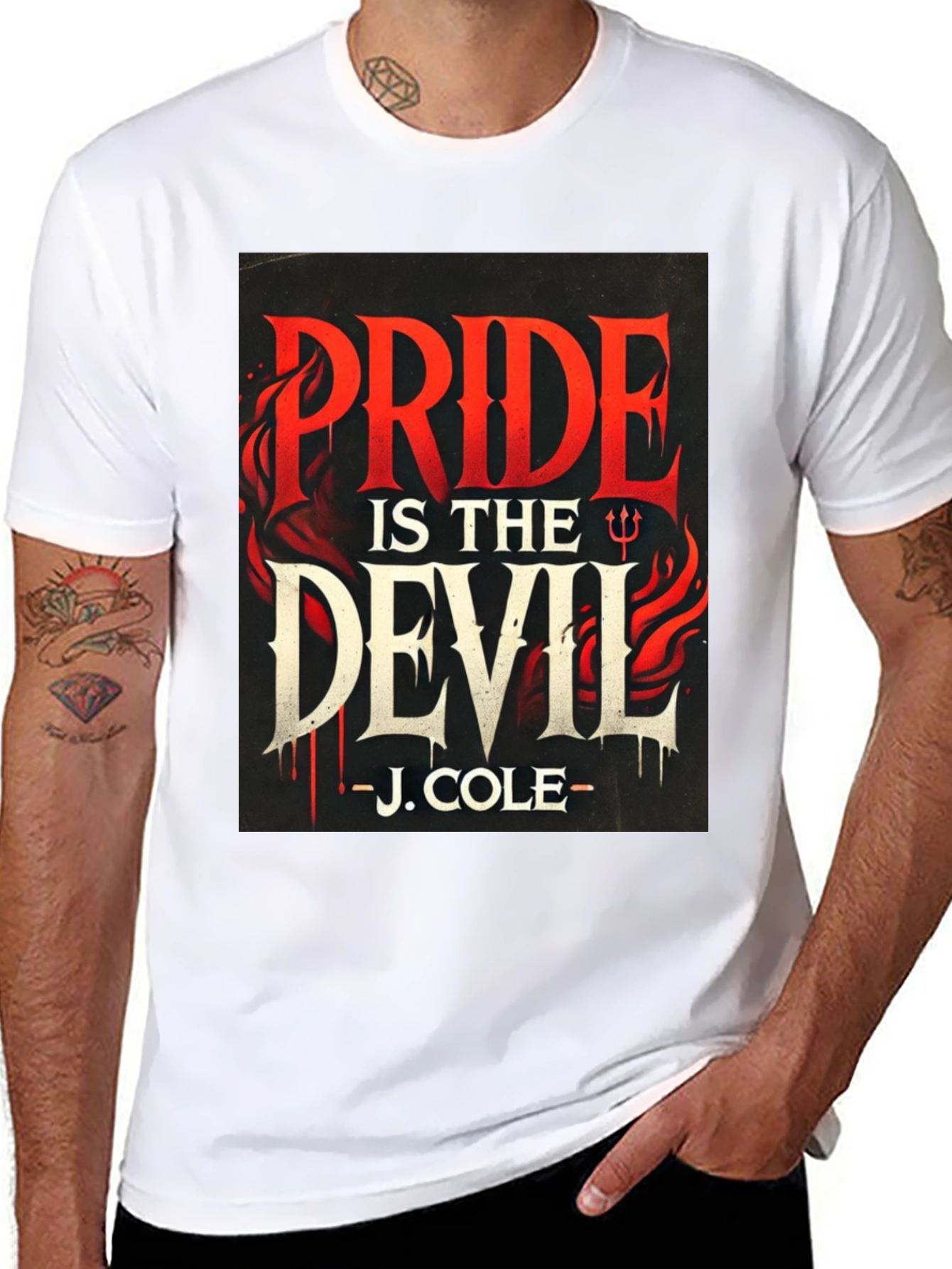 Pride is the Devil J. Cole Black T-Shirt